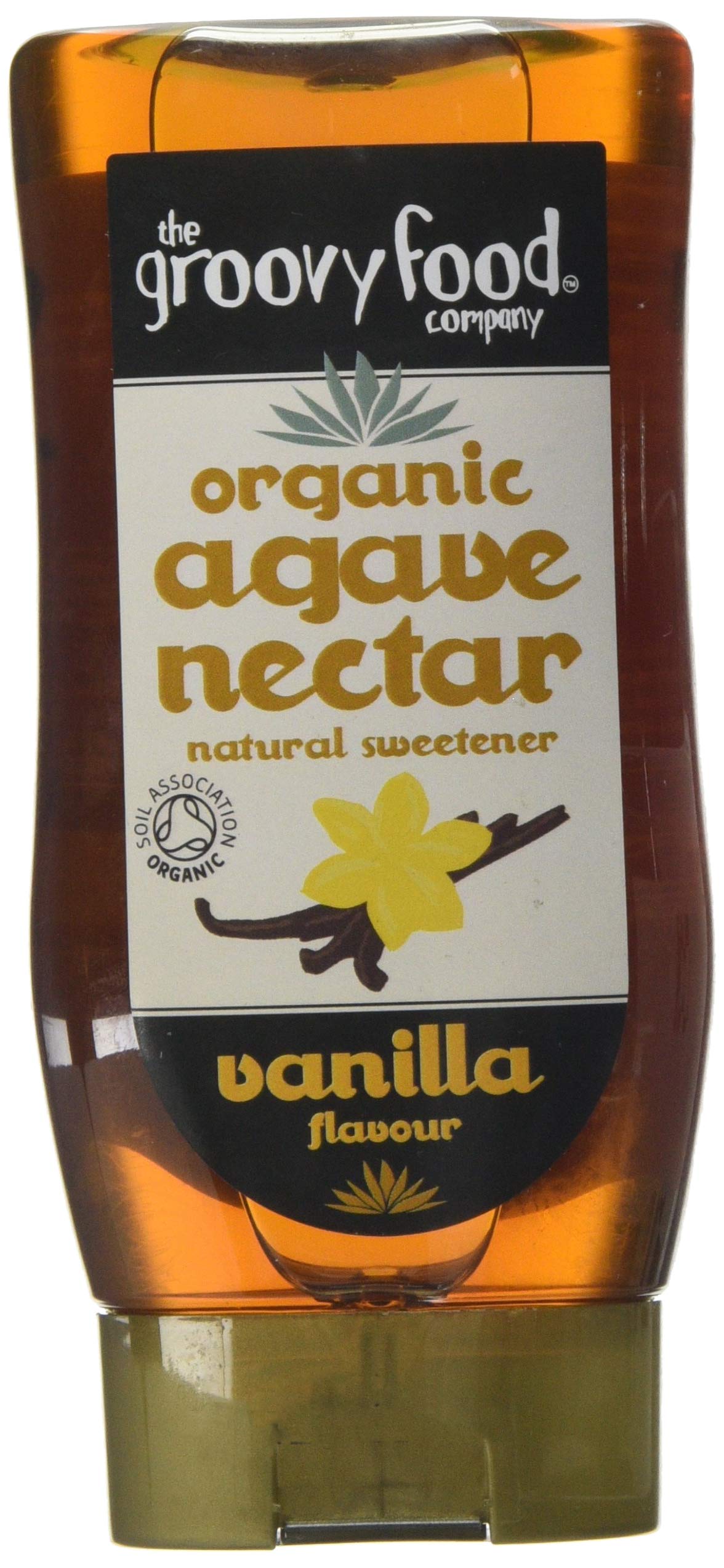 The Groovy Food Company Organic Agave Nectar Vanilla Flavour, Amber, 250ml