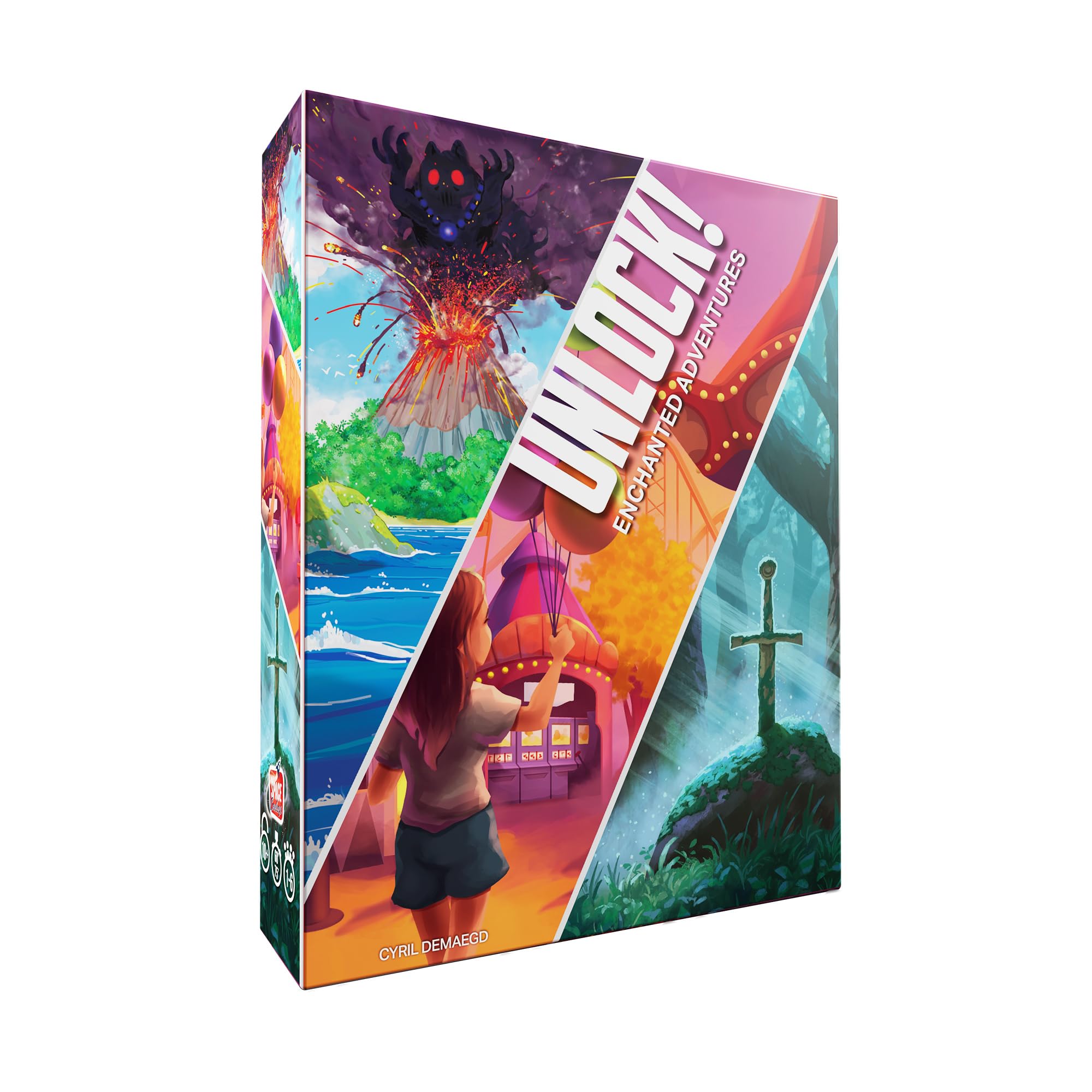 Asmodee Unlock! 14: Enchanted Adventures Cooperative Escape Room Card Game