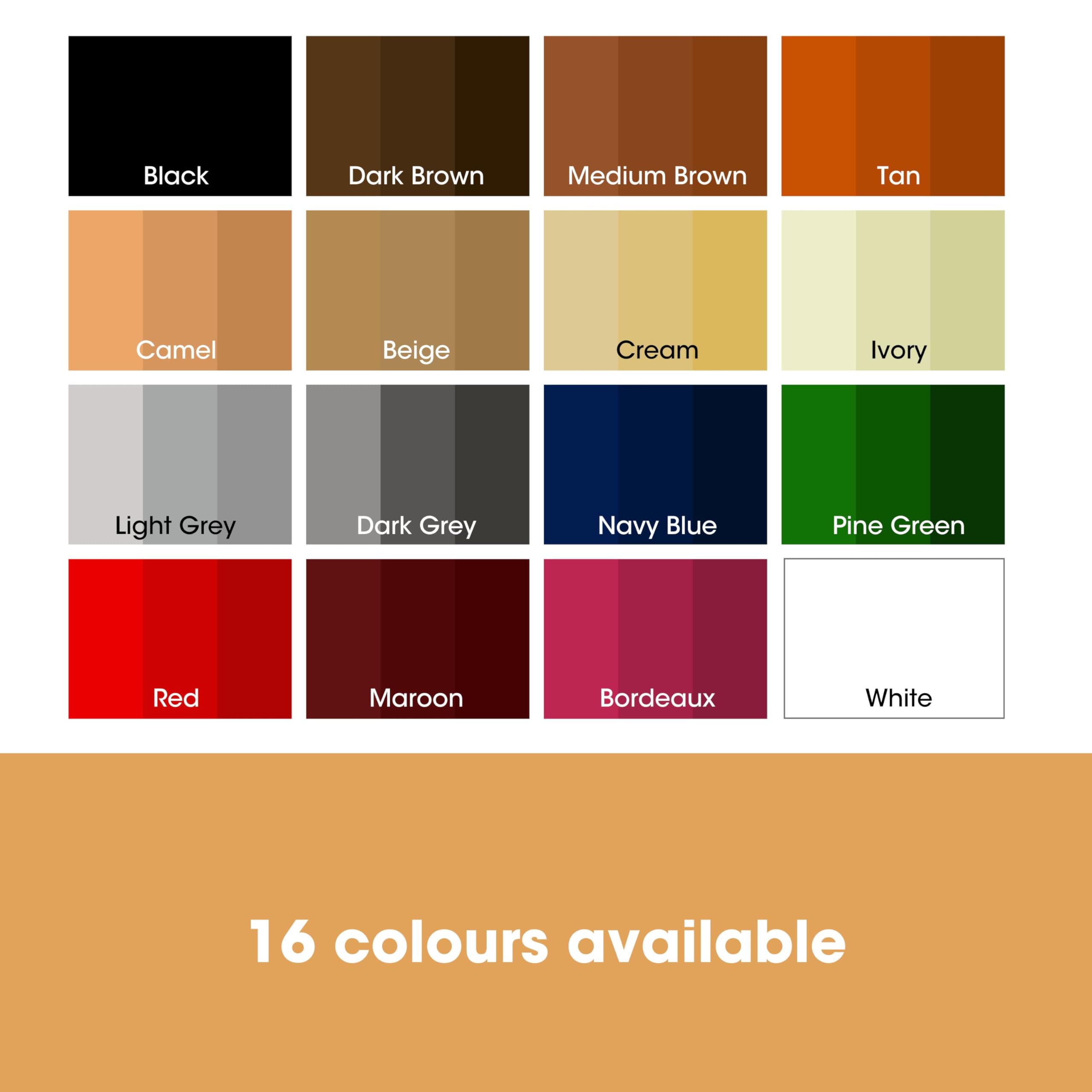 Furniture Clinic Leather Recolouring Balm - Medium Brown for Faded & Scratched Sofas, Car Seats, Shoes, Clothing