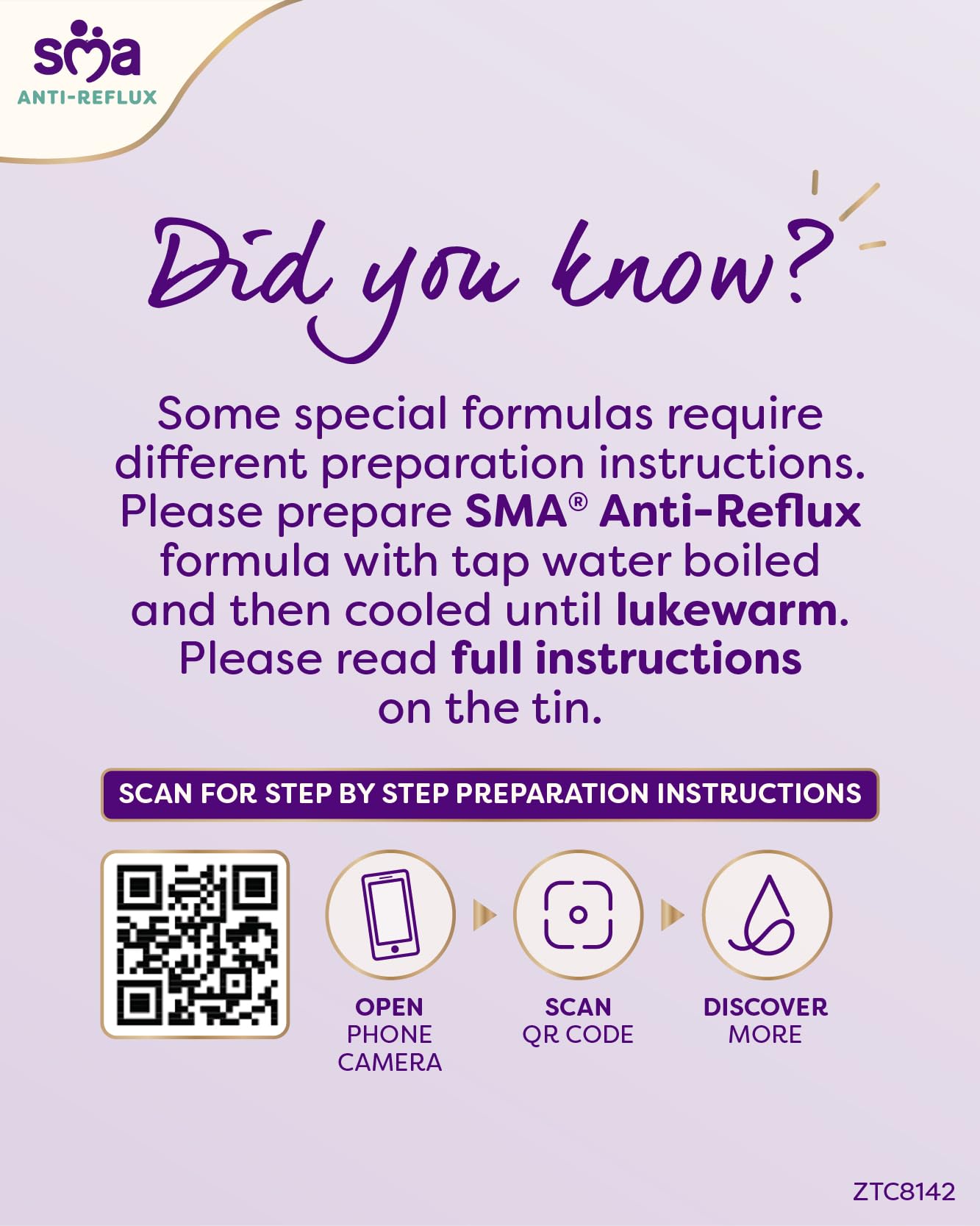 SMA Anti Reflux Baby Milk Powder Formula, From Birth, 800g (Pack of 1) 6