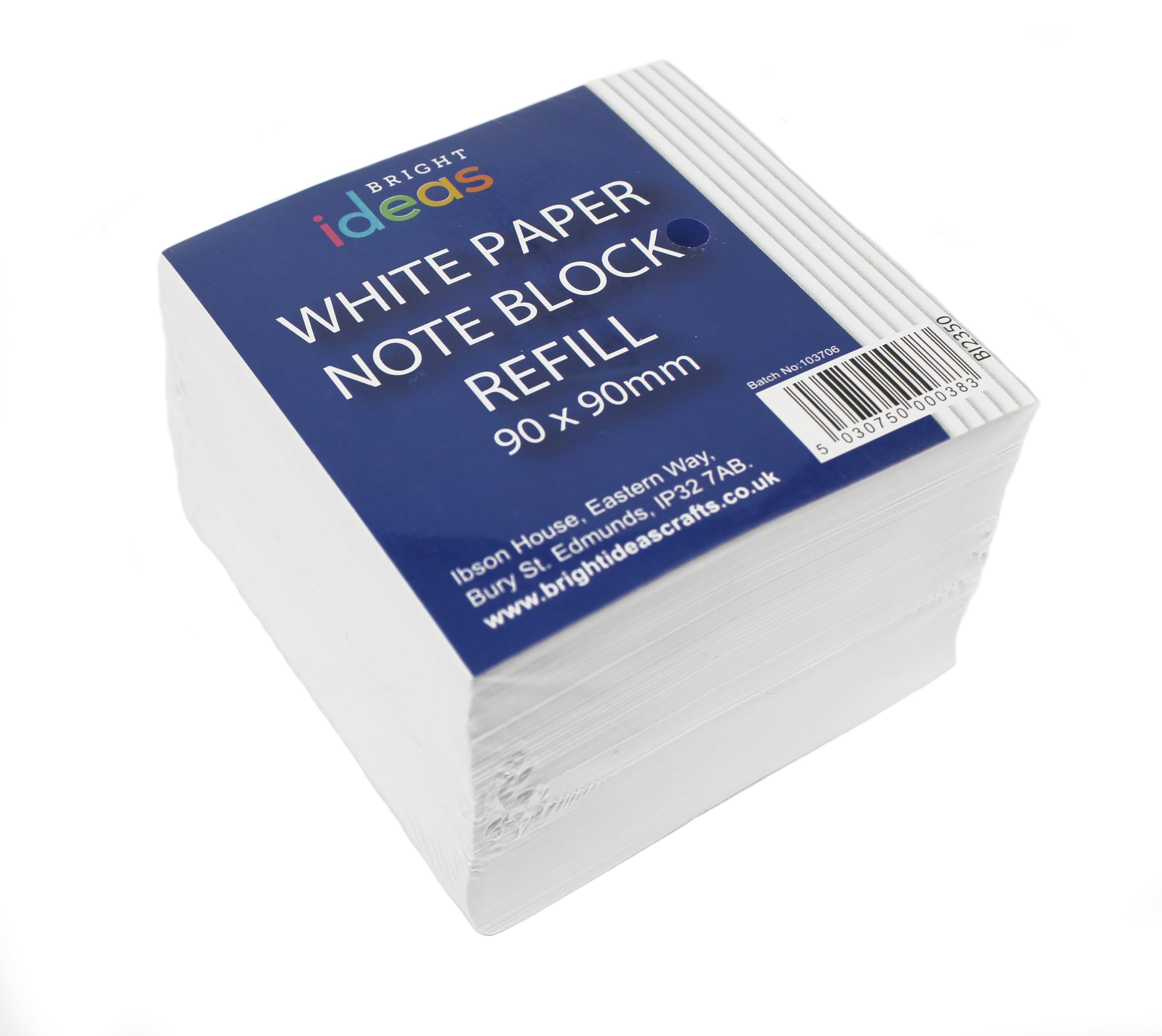 Bright Ideas Note Block Refill - 700 Sheets, 9cm x 9cm, 80gsm White Paper | Model BI2350