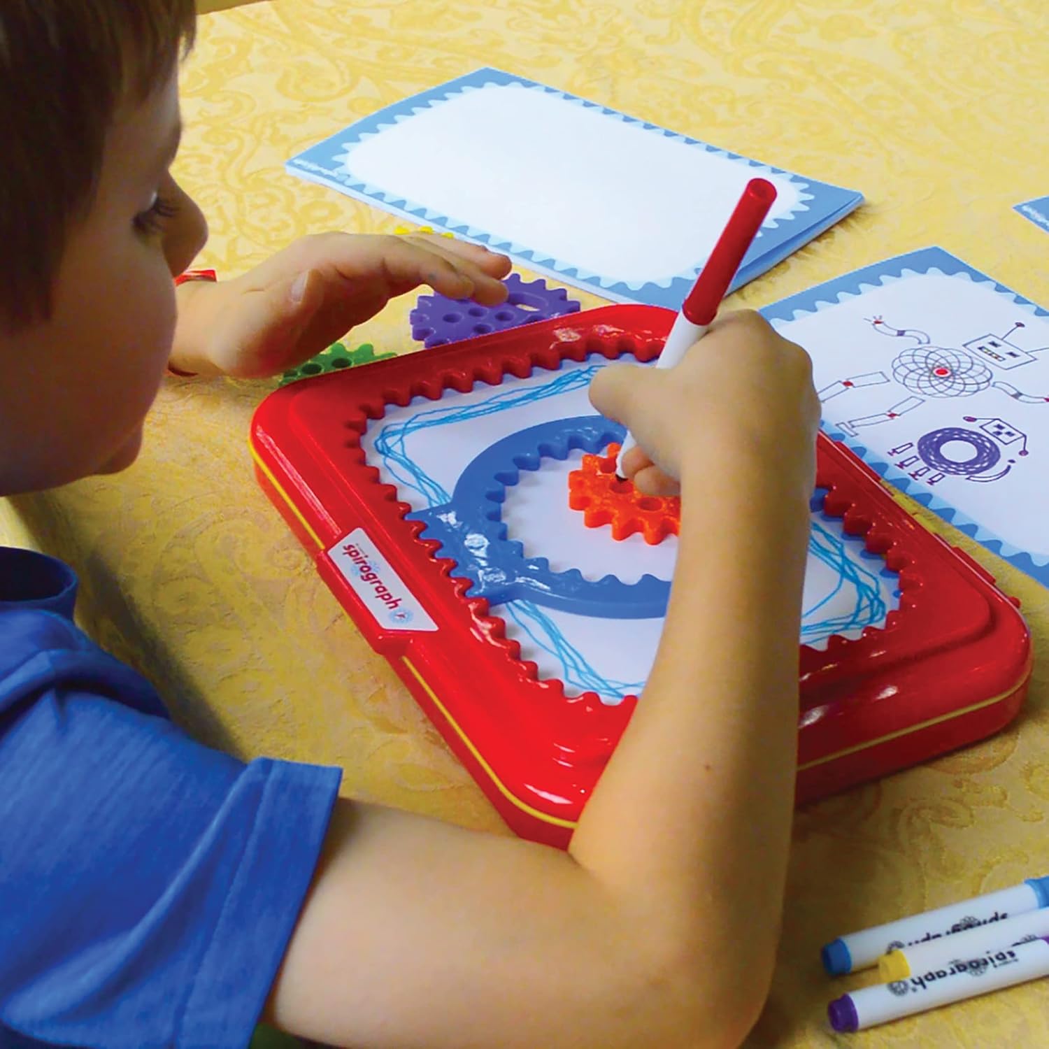 Spirograph Junior Design Set - Jumbo Gears & Washable Markers for Kids 3+