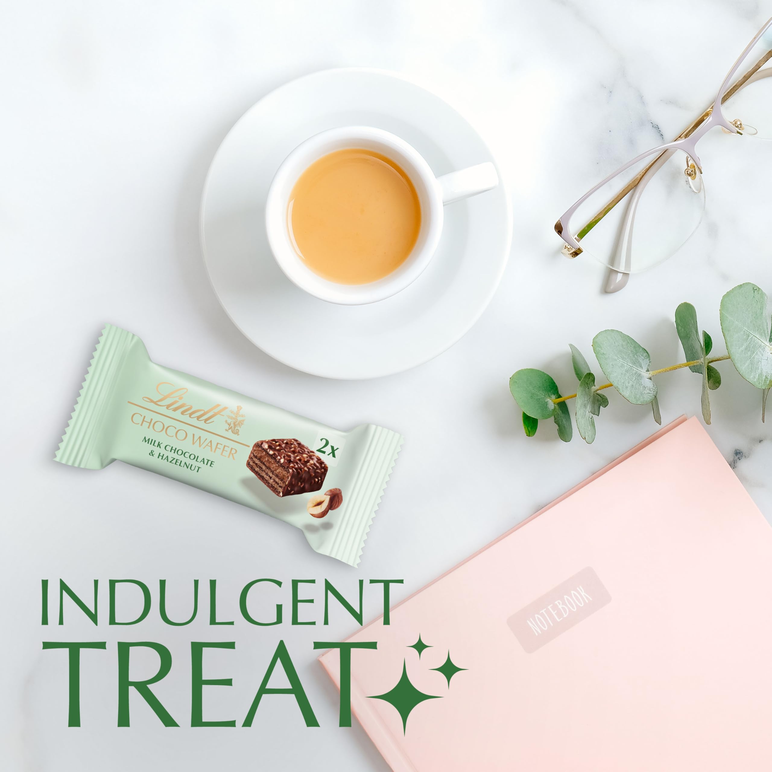 Lindt Choco Wafer Milk Chocolate & Hazelnut Treat Pack 30g (Case of 20) 6