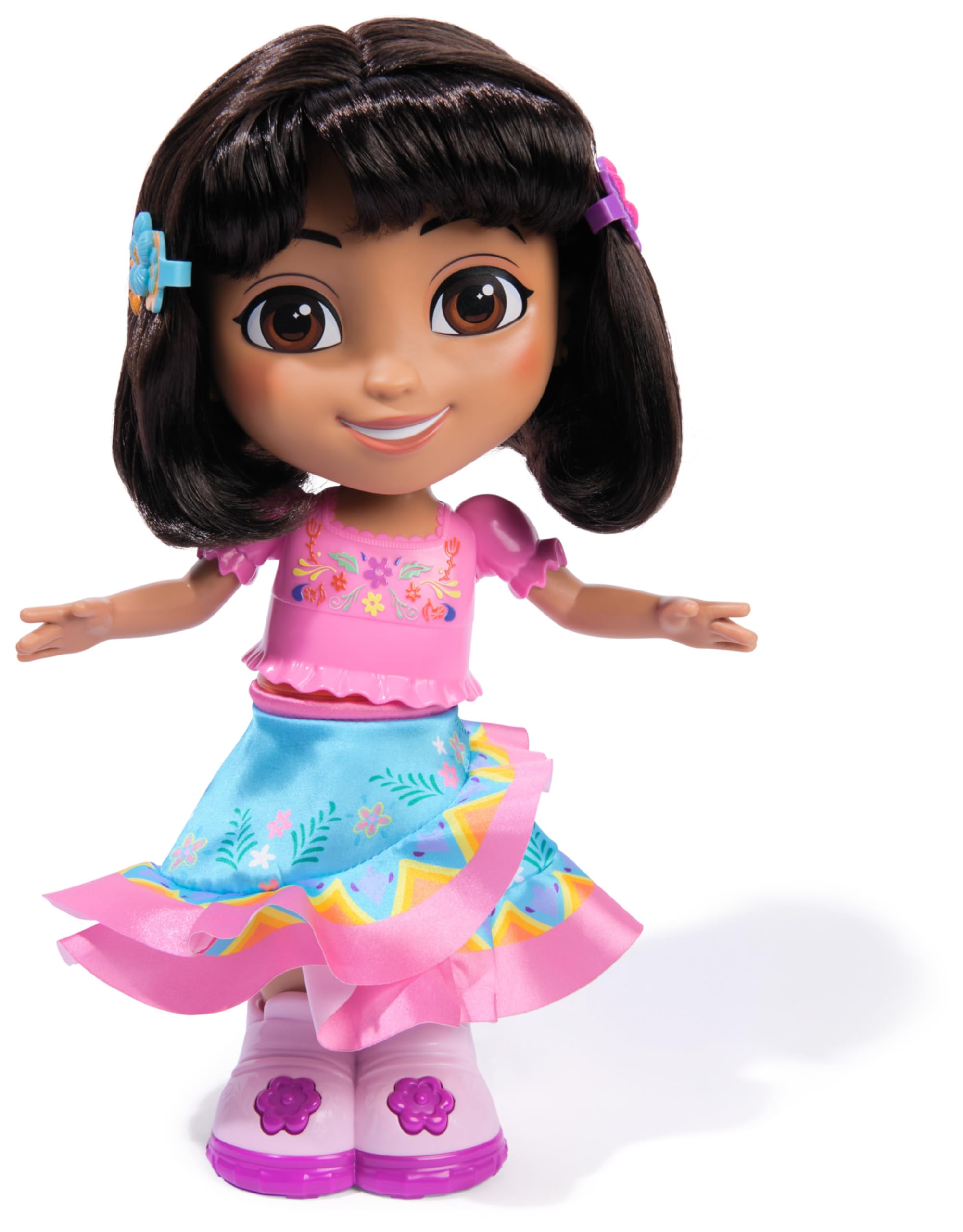 DORA Dance with Me Dora Interactive Dancing Doll | Bilingual | Ages 3+ | 13.97 in 4