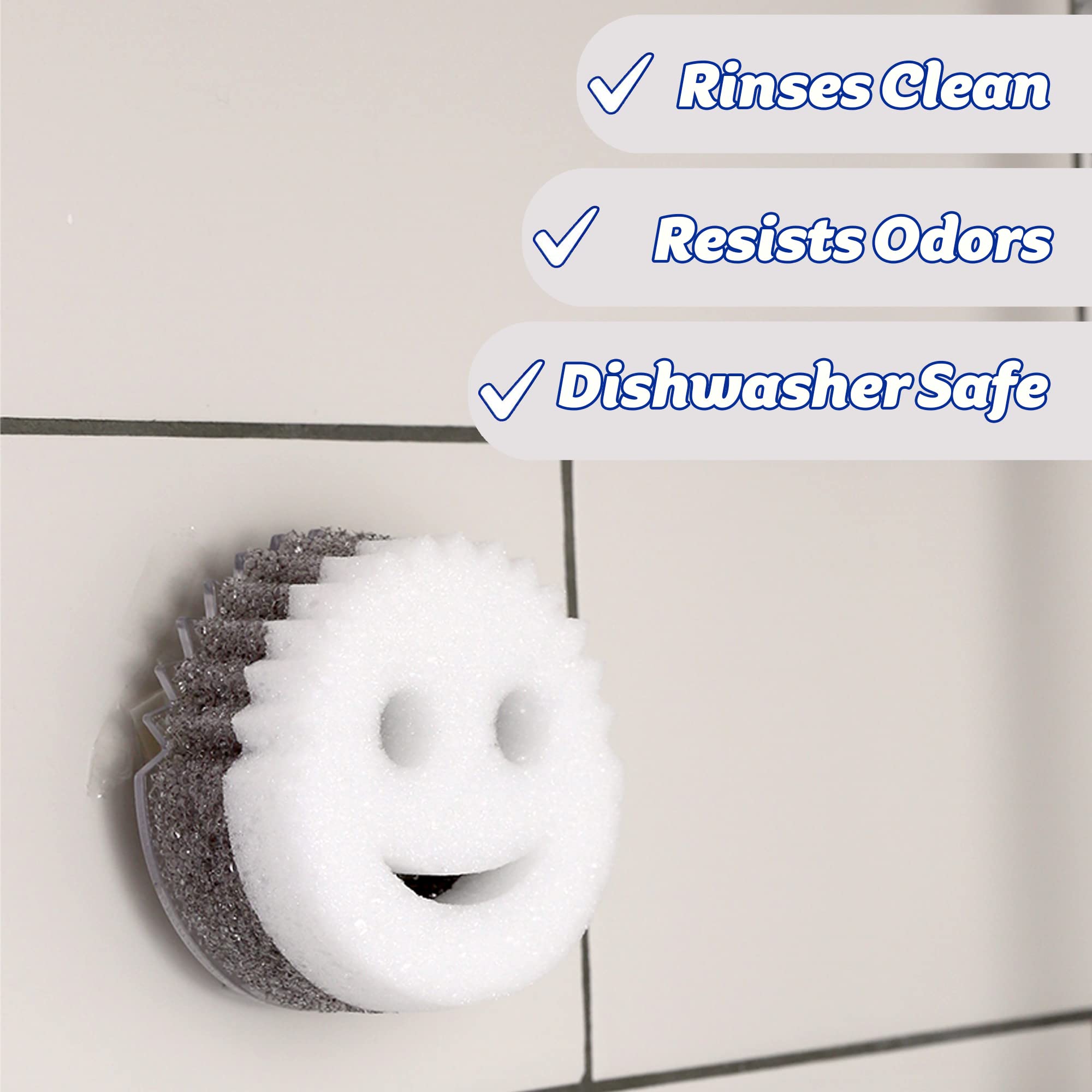 Scrub Daddy - Scrub Mommy Dual-Sided Non-Scratch Cleaning Sponge (Twin Pack) 4