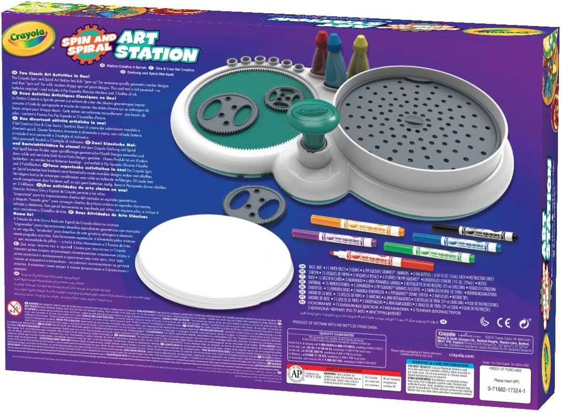 Crayola Spin and Spiral Art Station - 2-in-1 Creative Craft Kit for Kids Ages 6+ 3