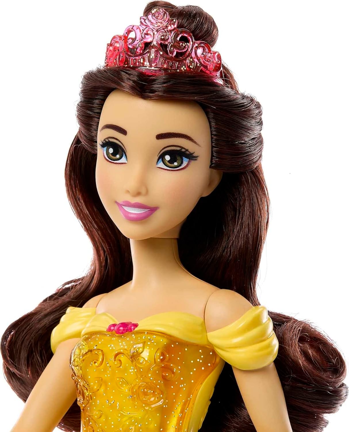 Disney Princess Belle Posable Fashion Doll - Sparkling Movie-Inspired Outfit & Accessories 3