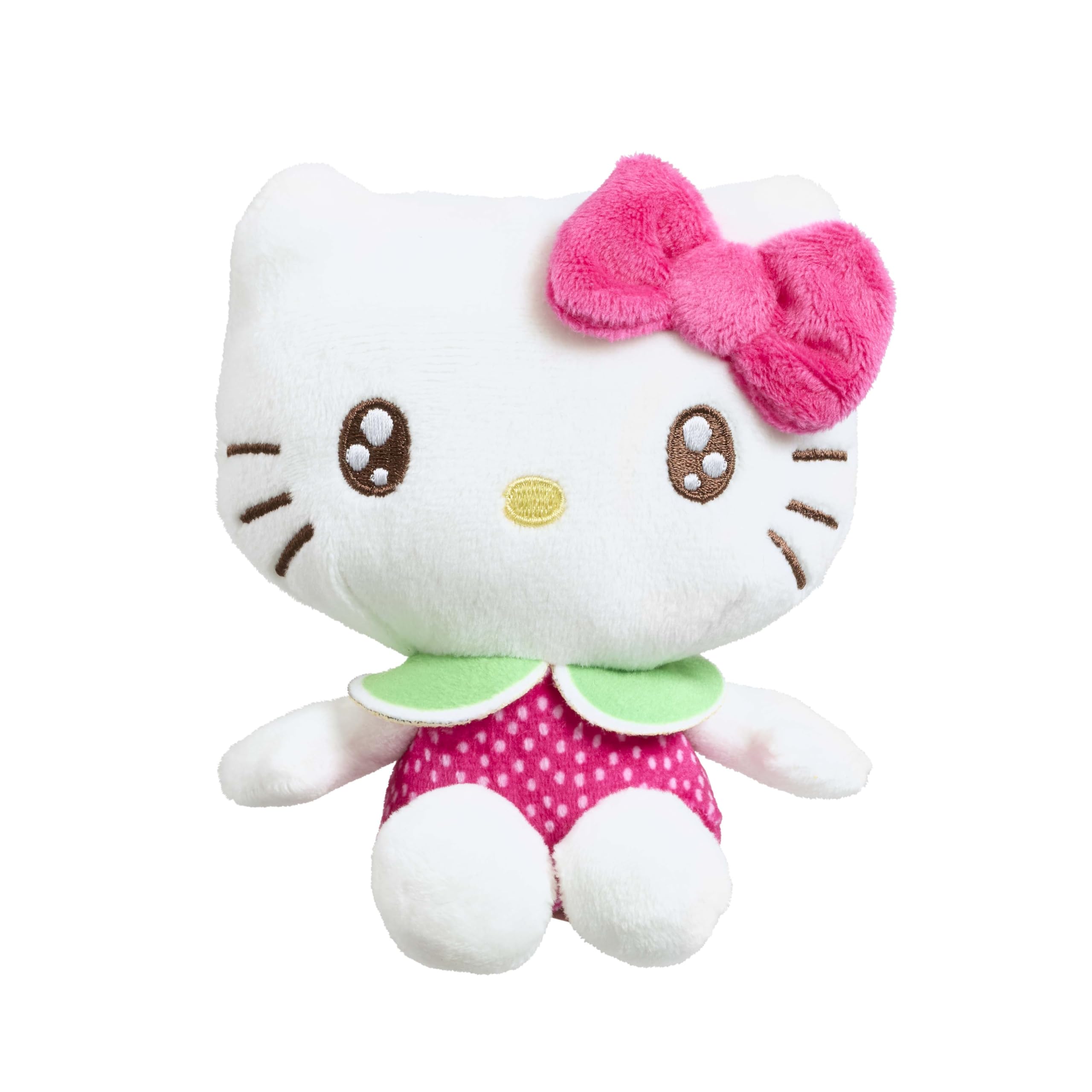 Giochi Preziosi Hello Kitty Macedonia Scented Plush - 12cm Pink Dress | Fruity Scented | Ages 4+