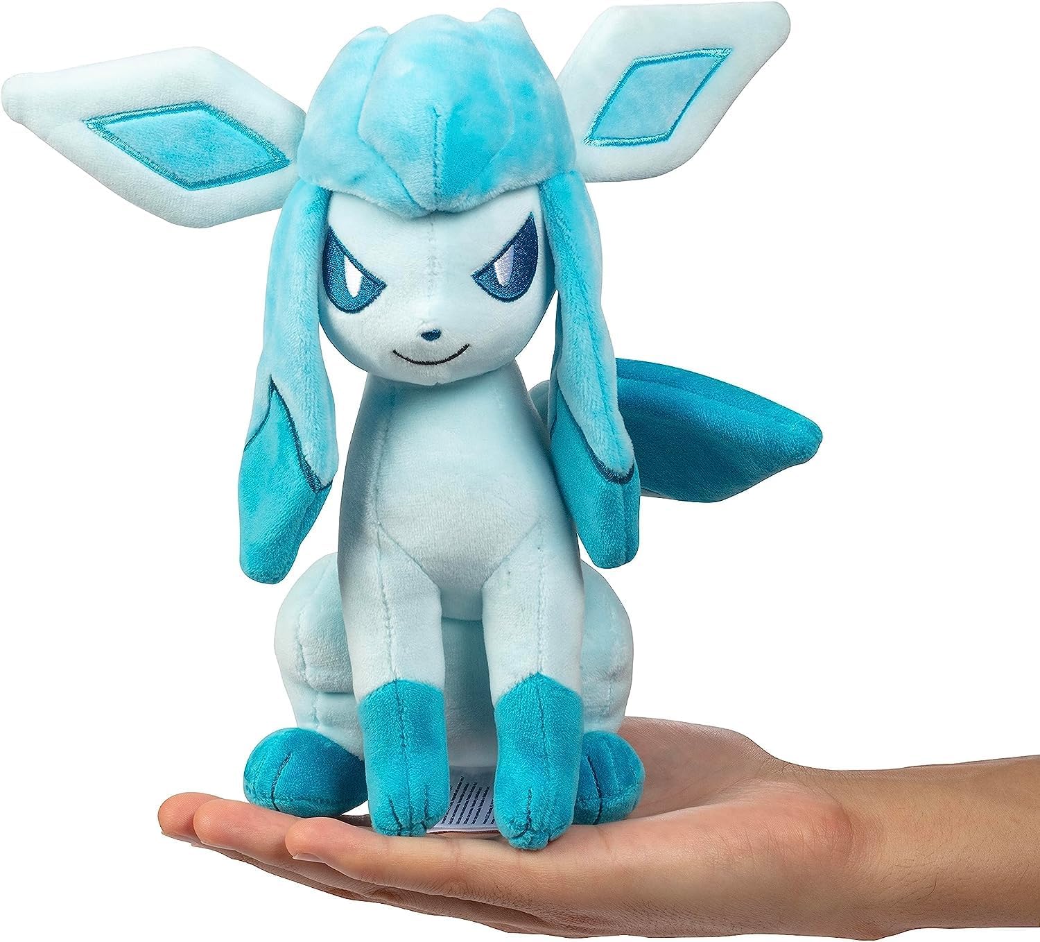 Pokémon Glaceon Plush - 8-Inch Soft Stuffed Animal - Authentic Animated Series Design 4