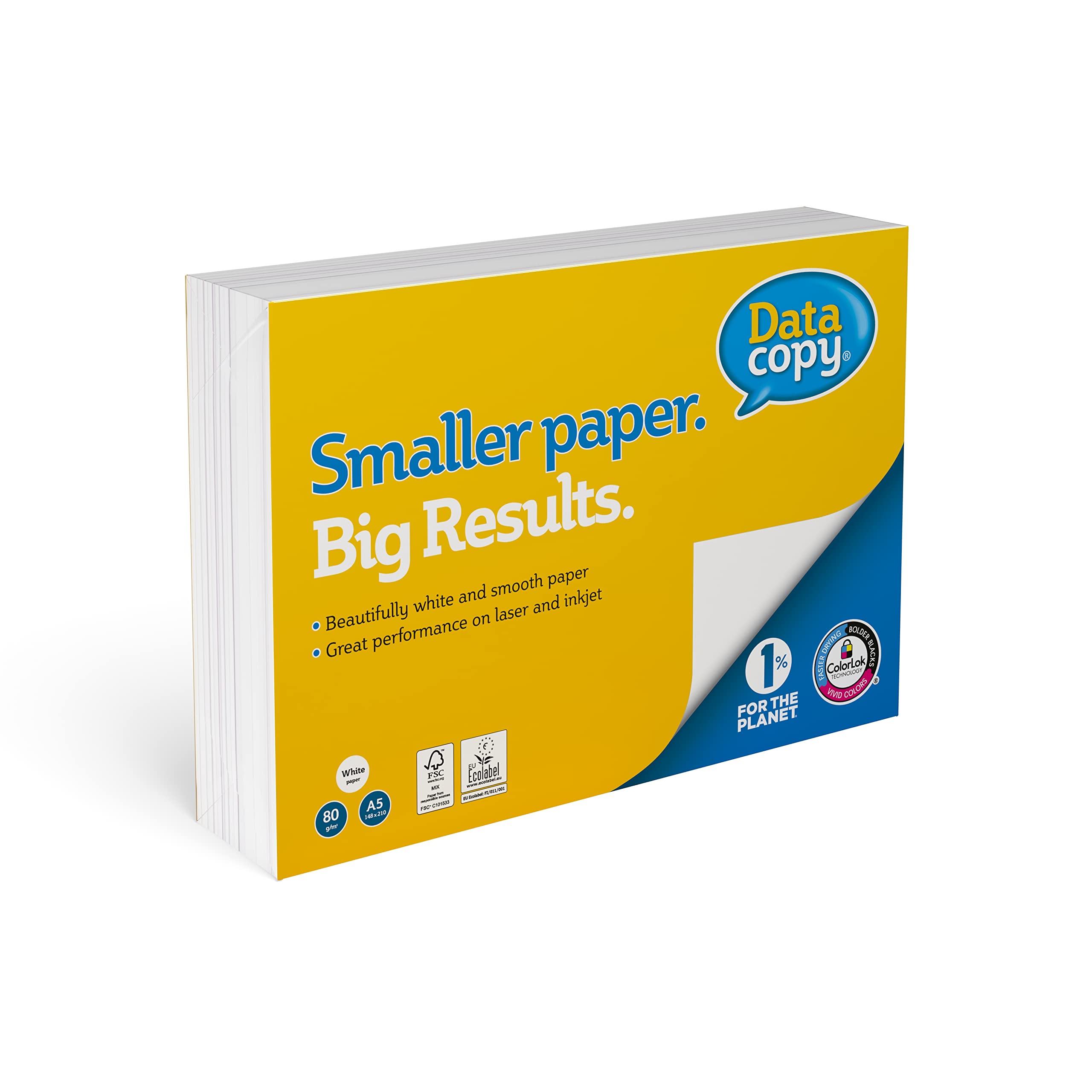 DATA COPY Premium A5 Paper 80gsm - 500 Sheets | High Volume Compatible | FSC Certified 1