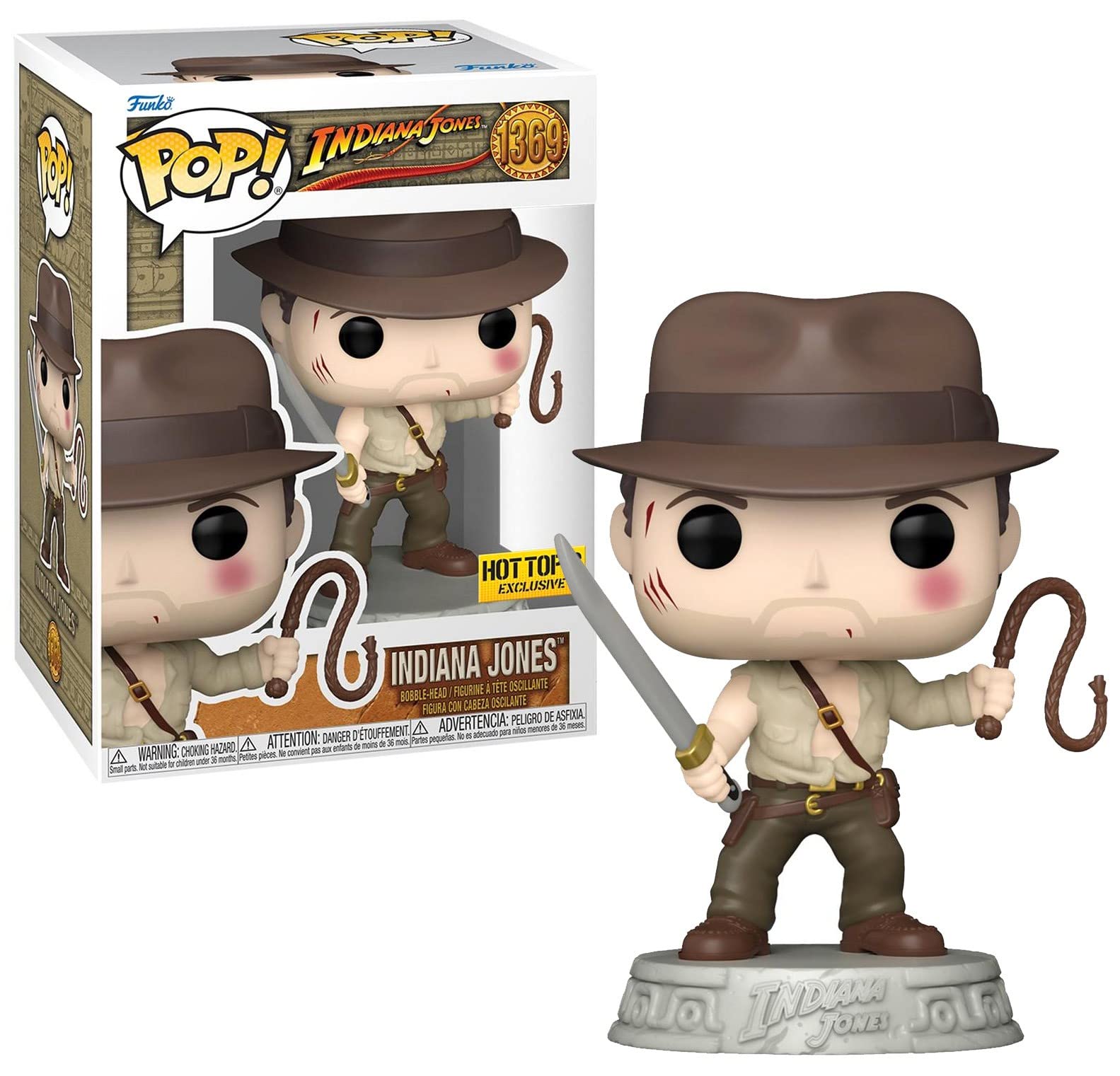 Funko Pop! Vinyl - Indiana Jones (w/ Whip) #1369 (Yachew Exclusive) 3