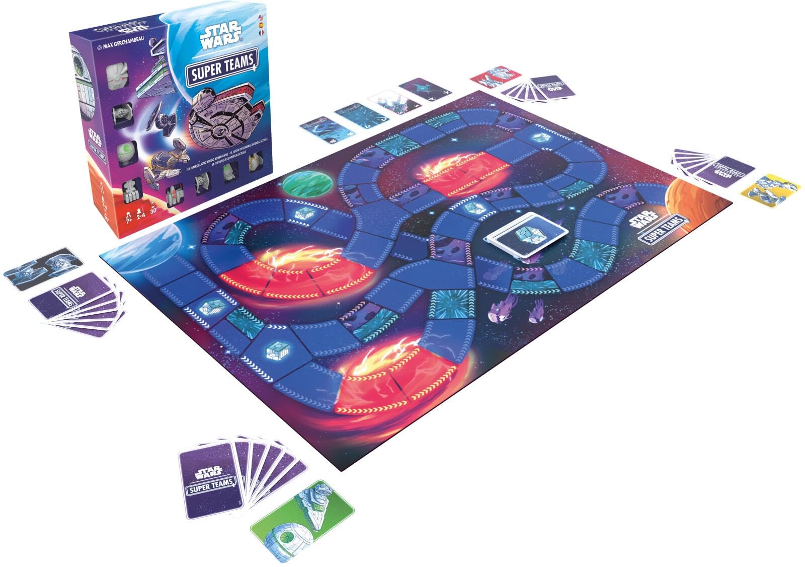 Asmodee Star Wars: Super Teams Racing Board Game | Ages 7+ | 2-4 Players | 30 Min 2