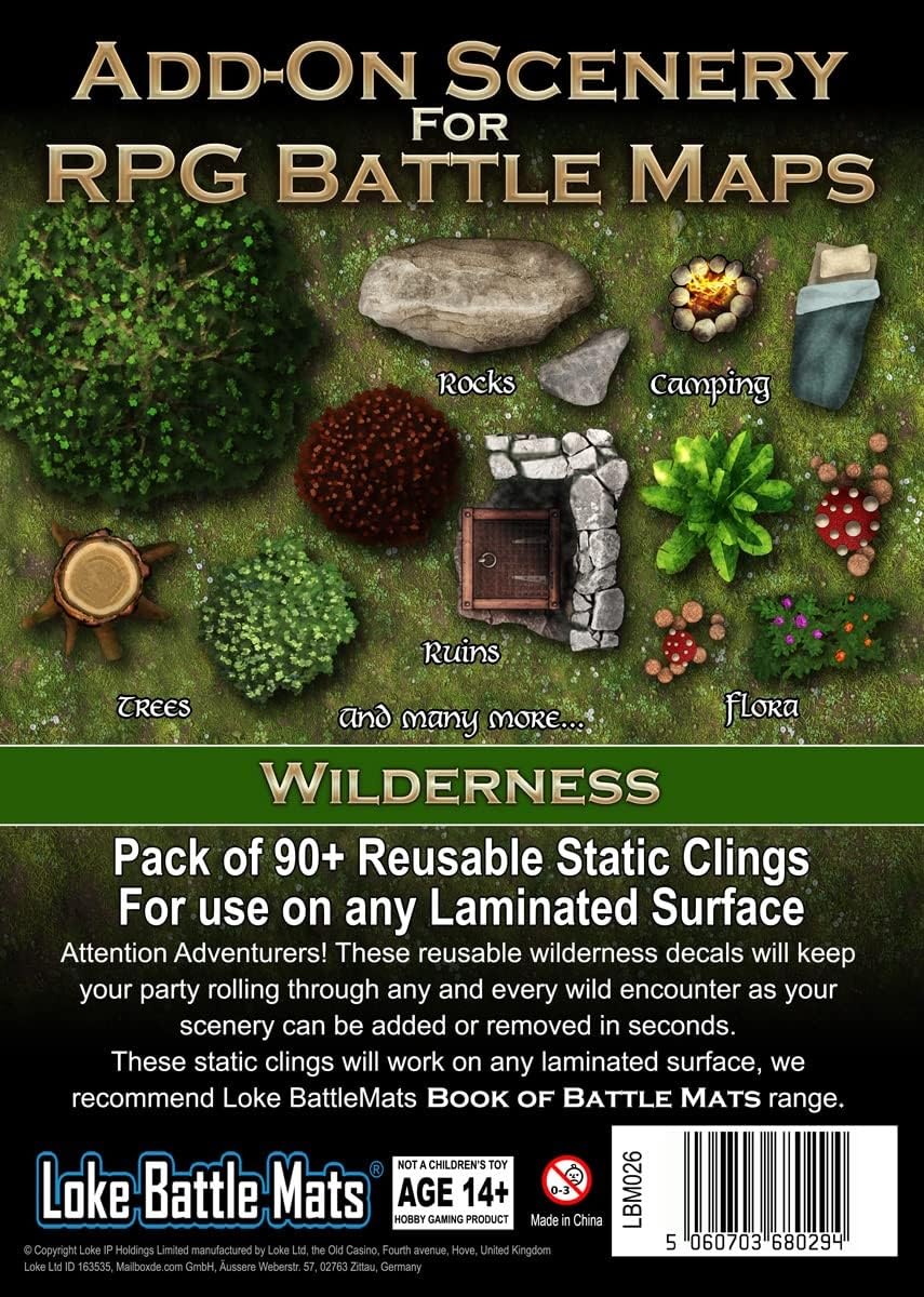 Loke BattleMats Game Board Book: Additional Decorations (Wild Region)