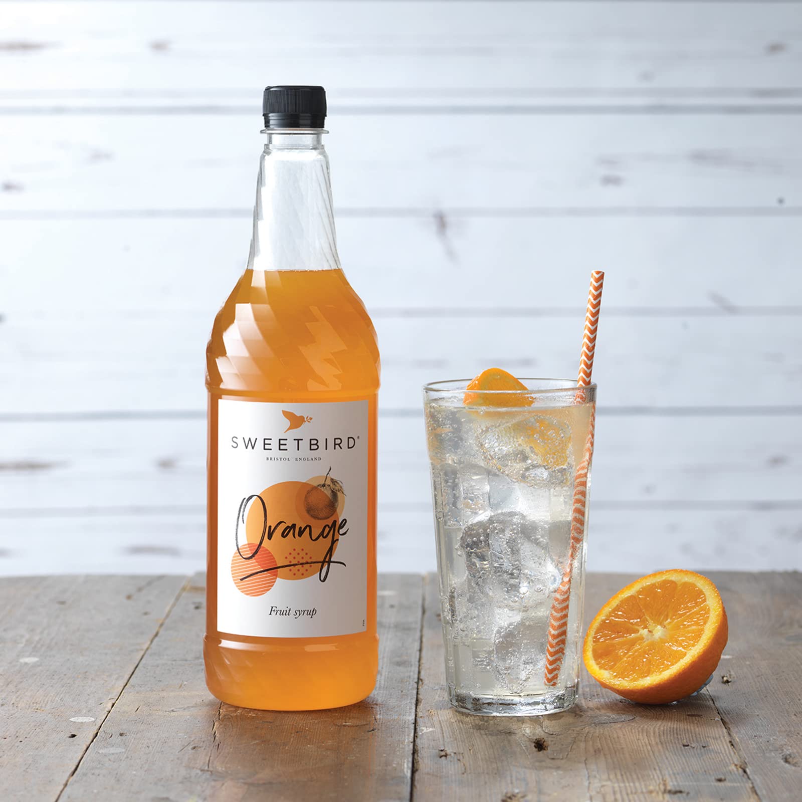 Sweetbird Orange Syrup (1 Litre) - Vegan Friendly Beverage Syrup 8