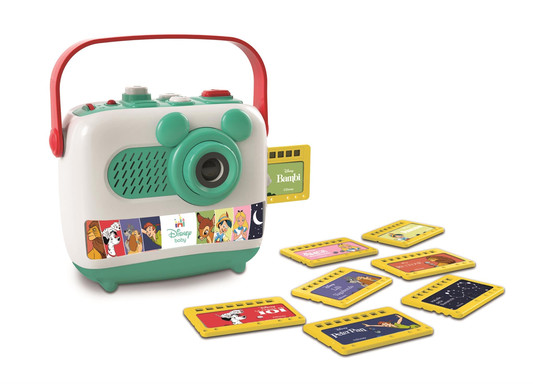 Clementoni Disney Storytime Projector - Nightlight, Music & 8 Story Cards for Toddlers