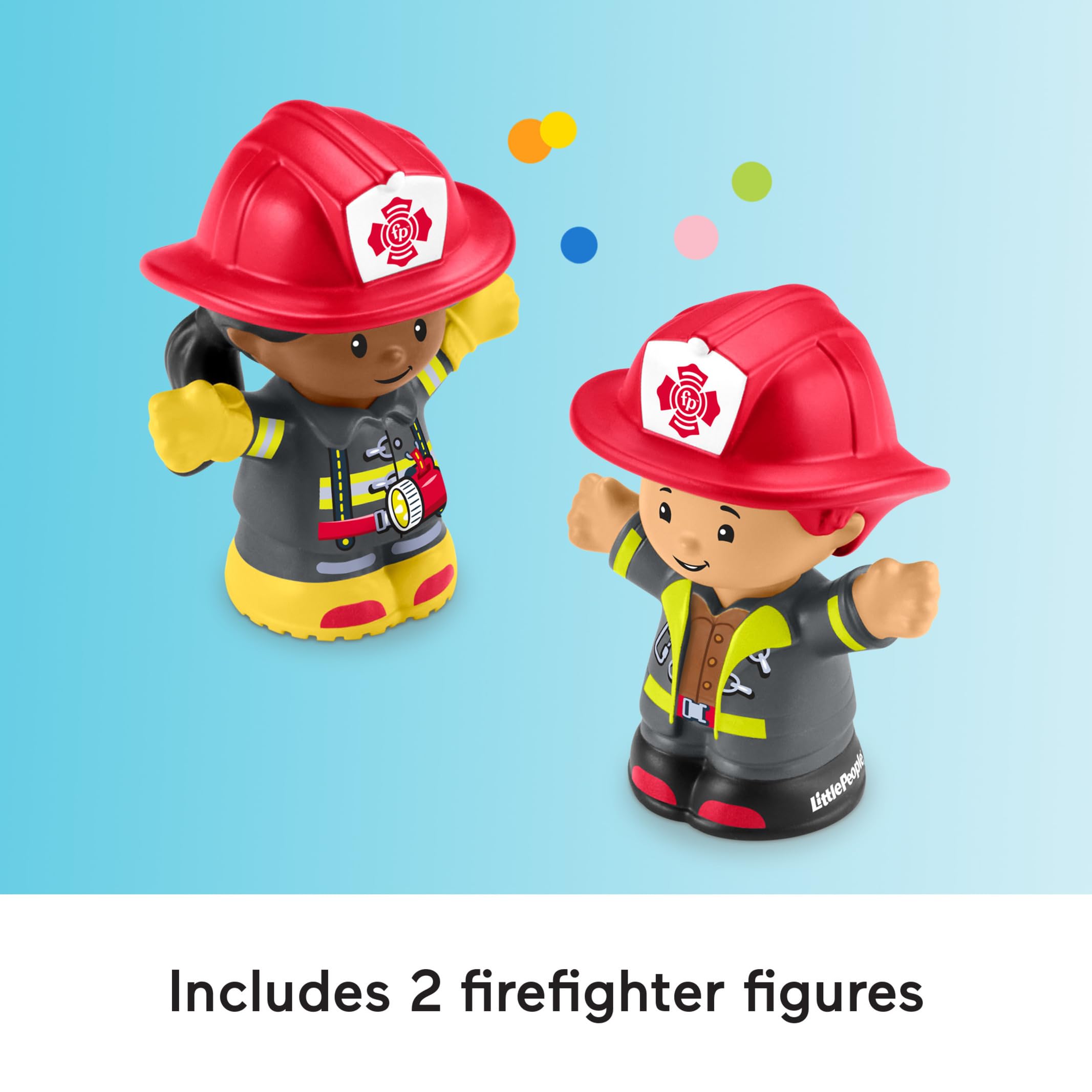 Fisher-Price Little People Fire Truck - Musical Push-Along Toy with Lights & Sounds 3