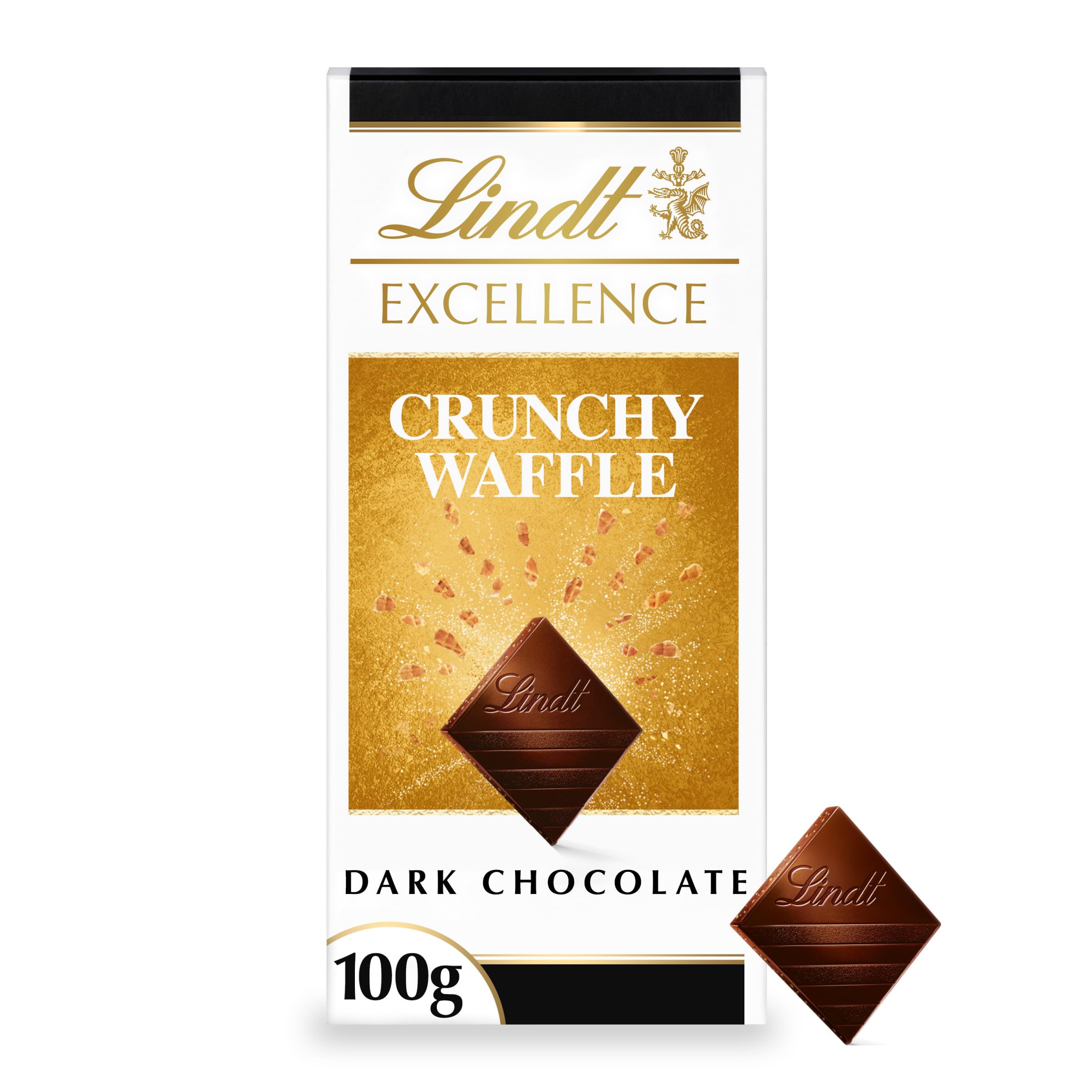 Lindt - Excellence Dark Chocolate Crunchy Waffle Bar 100g