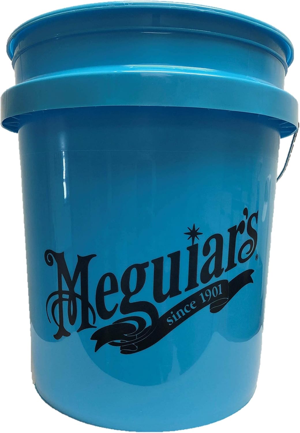Meguiar's RG206 Blue Hybrid Ceramic Large Car Wash Bucket 5 US Gallon with Grit Guard Compatibility