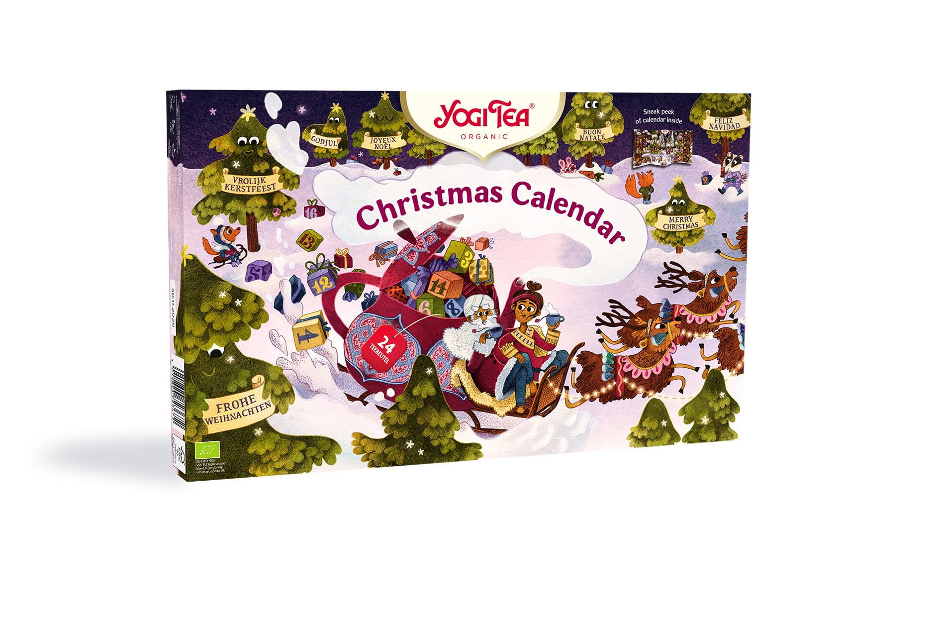 YOGI TEA - Christmas Advent Calendar with 24 Selected Teas for a Festive Advent Season