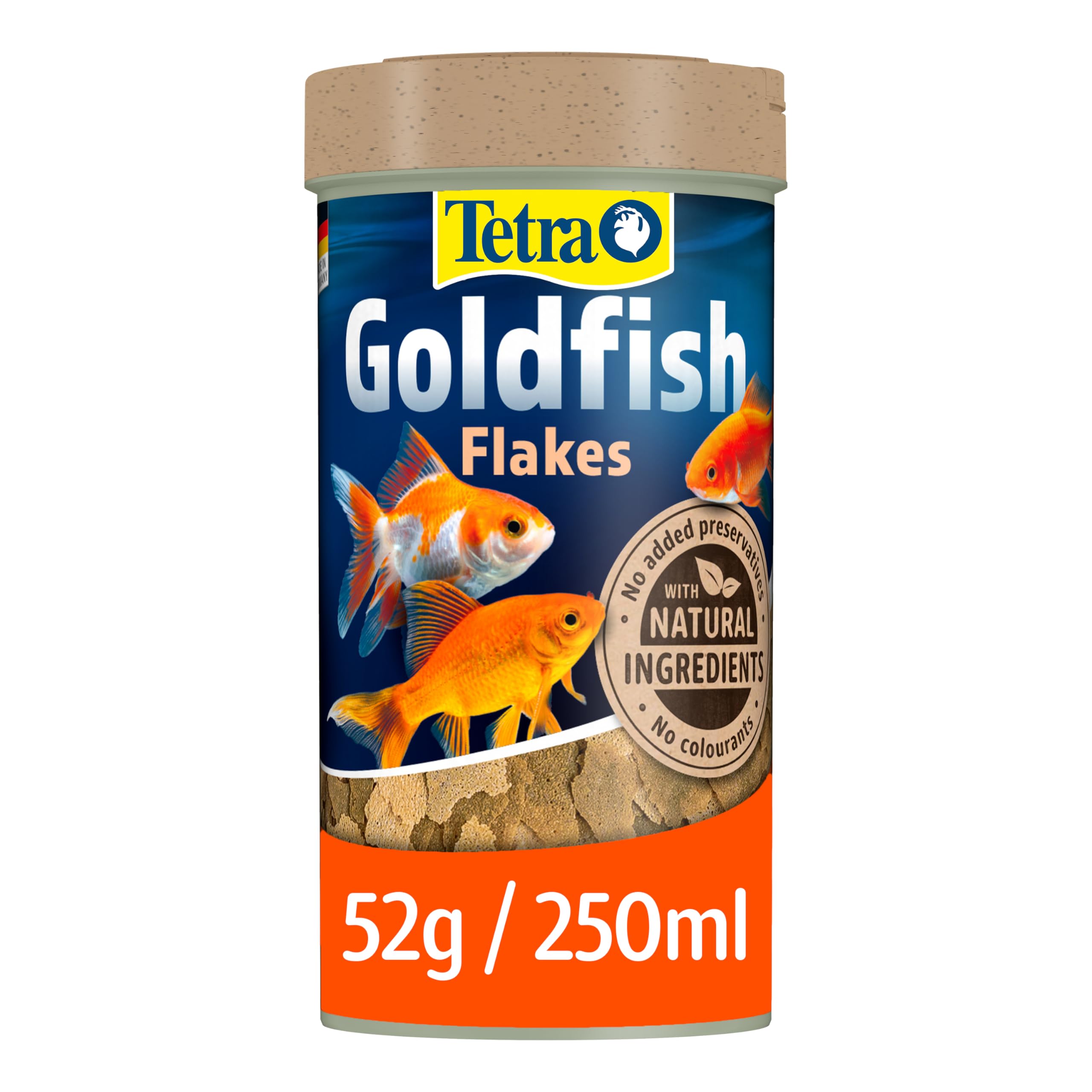 Tetra Goldfish Flakes - Balanced Nutrition for Coldwater Fish | 250 ml Pouch 1