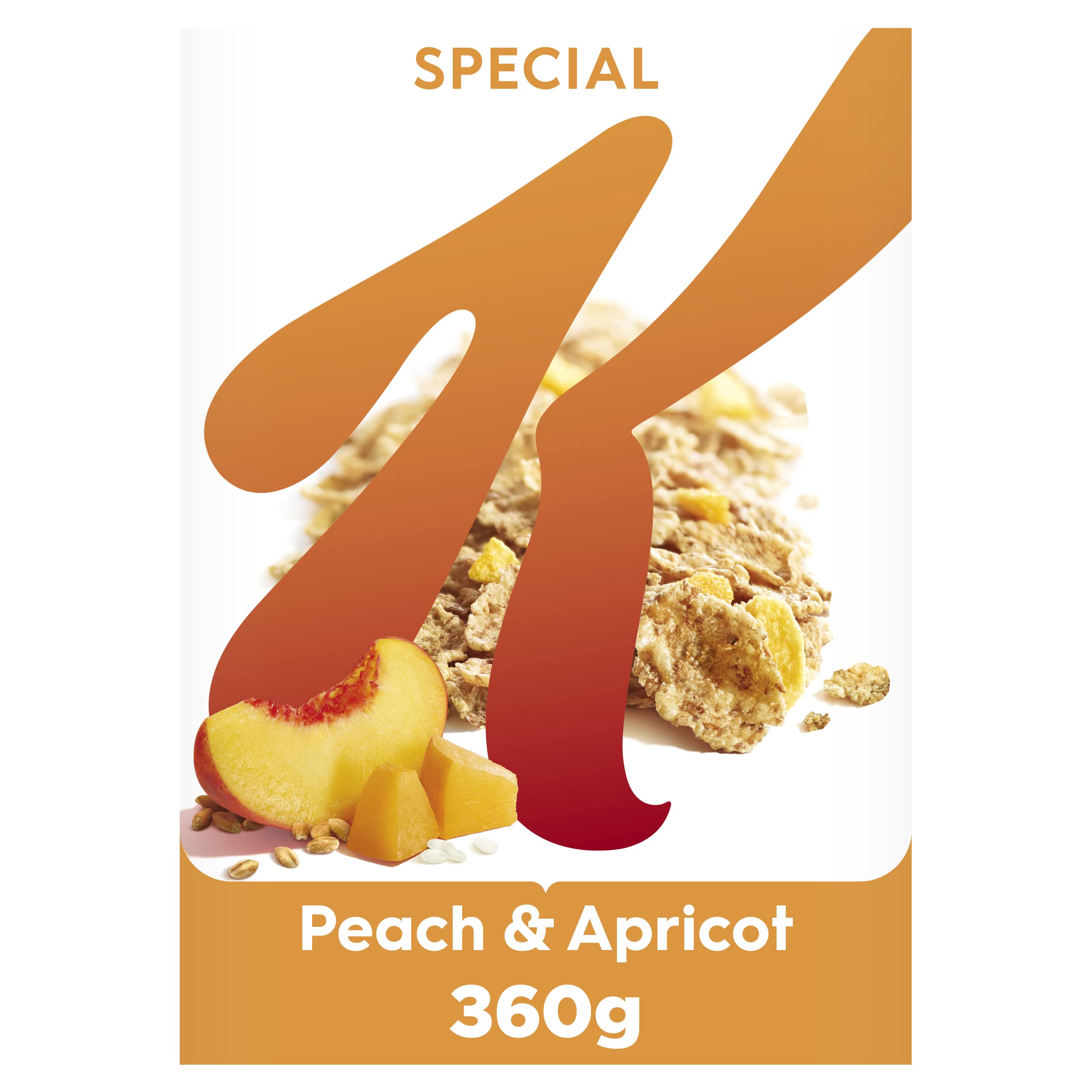 Special K Peach & Apricot Breakfast Cereal Box, 360g