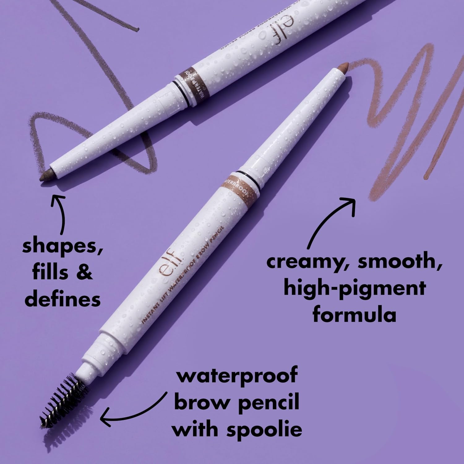 e.l.f. Instant Lift Waterproof Brow Pencil (0.24g) - Neutral Brown 4