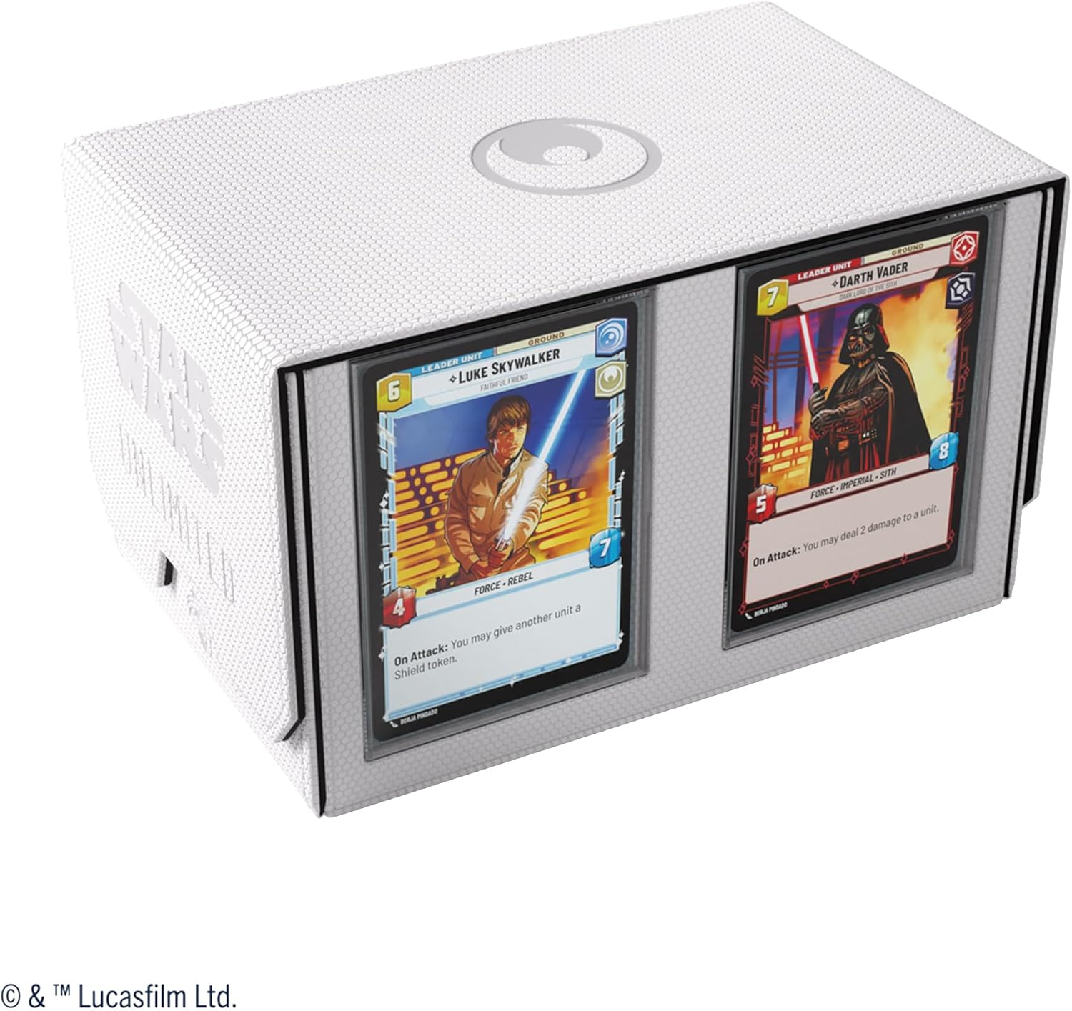 Gamegenic Star Wars Unlimited Double Deck Pod - White/Black TCG Deck Box 3