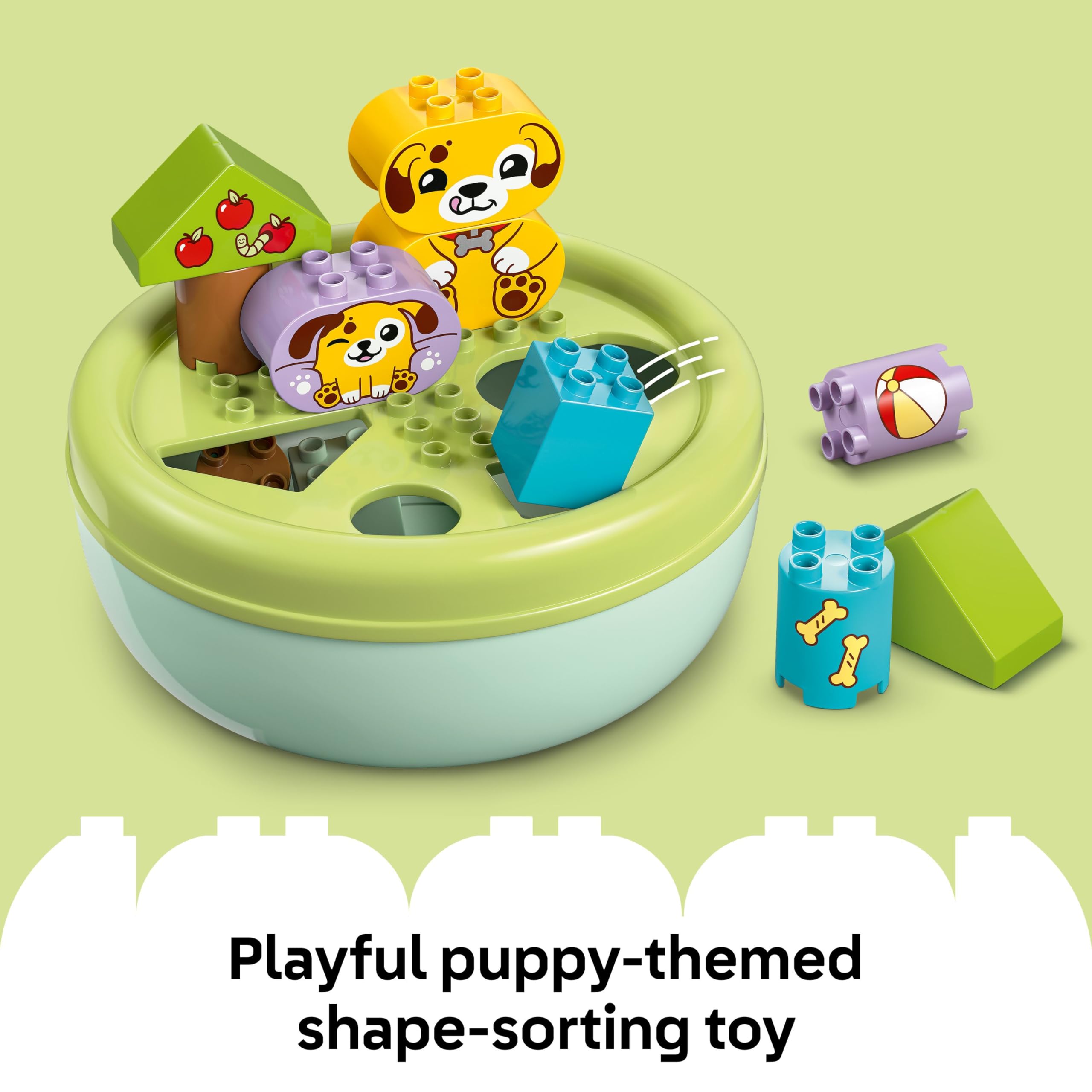 LEGO DUPLO Shape Sorter: Puppy House - Educational Building Toy for Toddlers 18+ Months 3