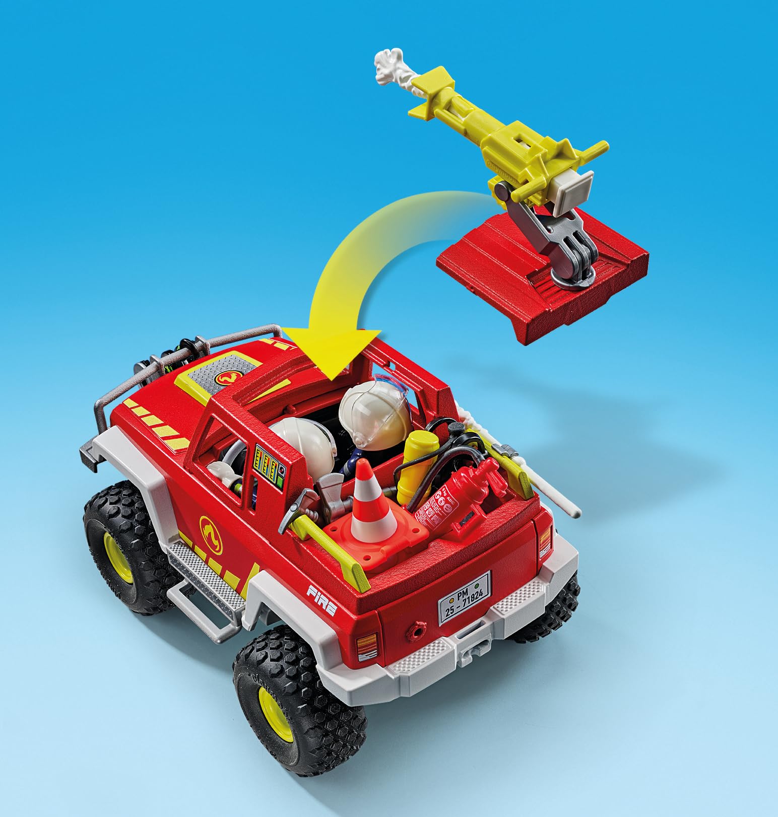 Playmobil Action Heroes Fire Truck - Vehicle Playset for Kids 4+