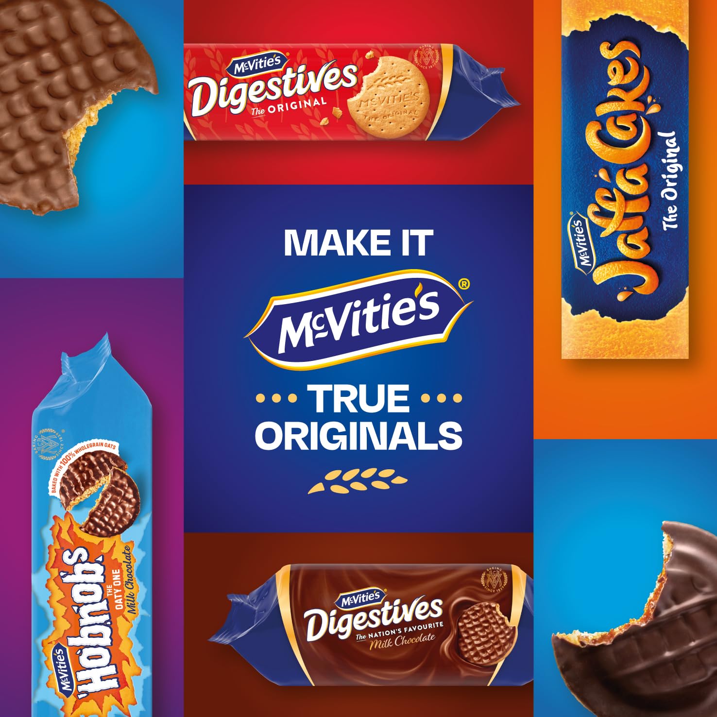 McVitie's Milk Chocolate Digestive Biscuits 433g - Golden-Baked Crunchy Wheat Biscuits with Smooth Milk Chocolate