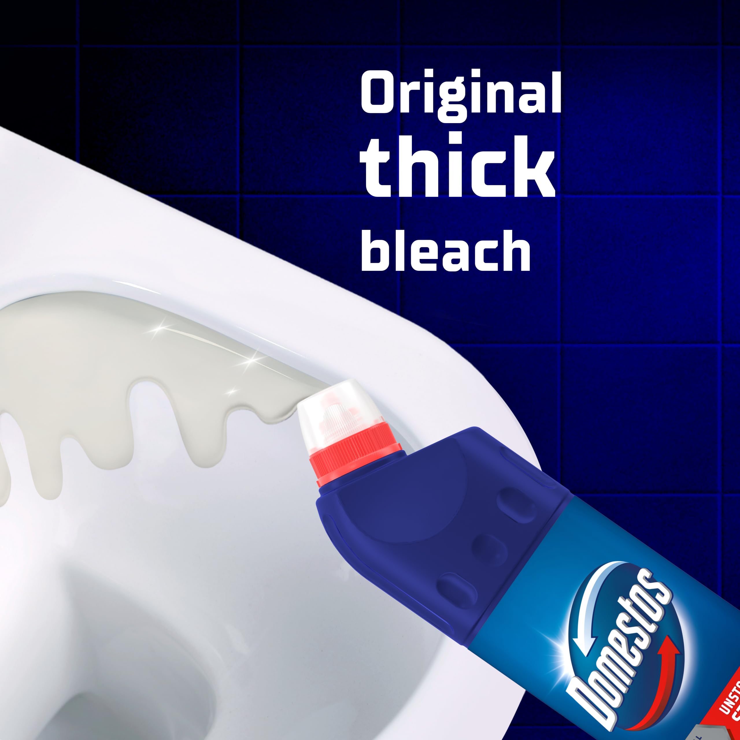 Domestos Original Thick Bleach 750ml - Toilet & Multi-Surface Cleaner 11