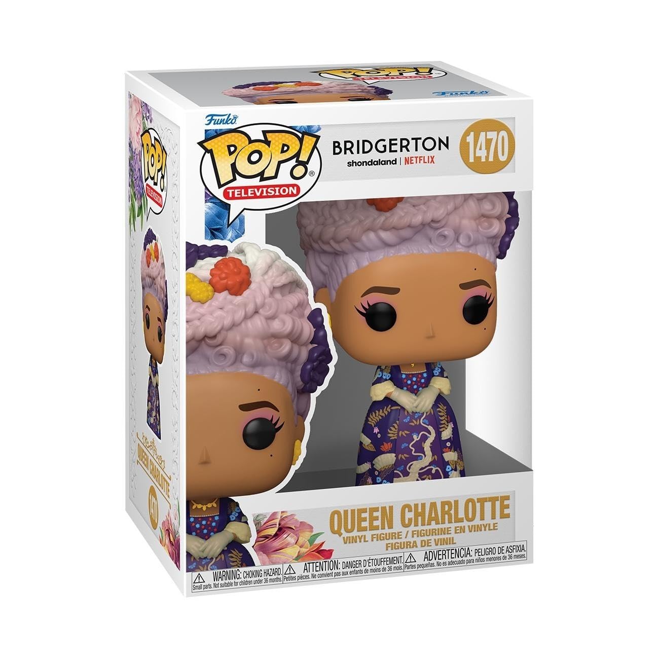 Funko POP! TV: Bridgerton Queen Charlotte Collectable Vinyl Figure | 3.75 Inches | Model 72206