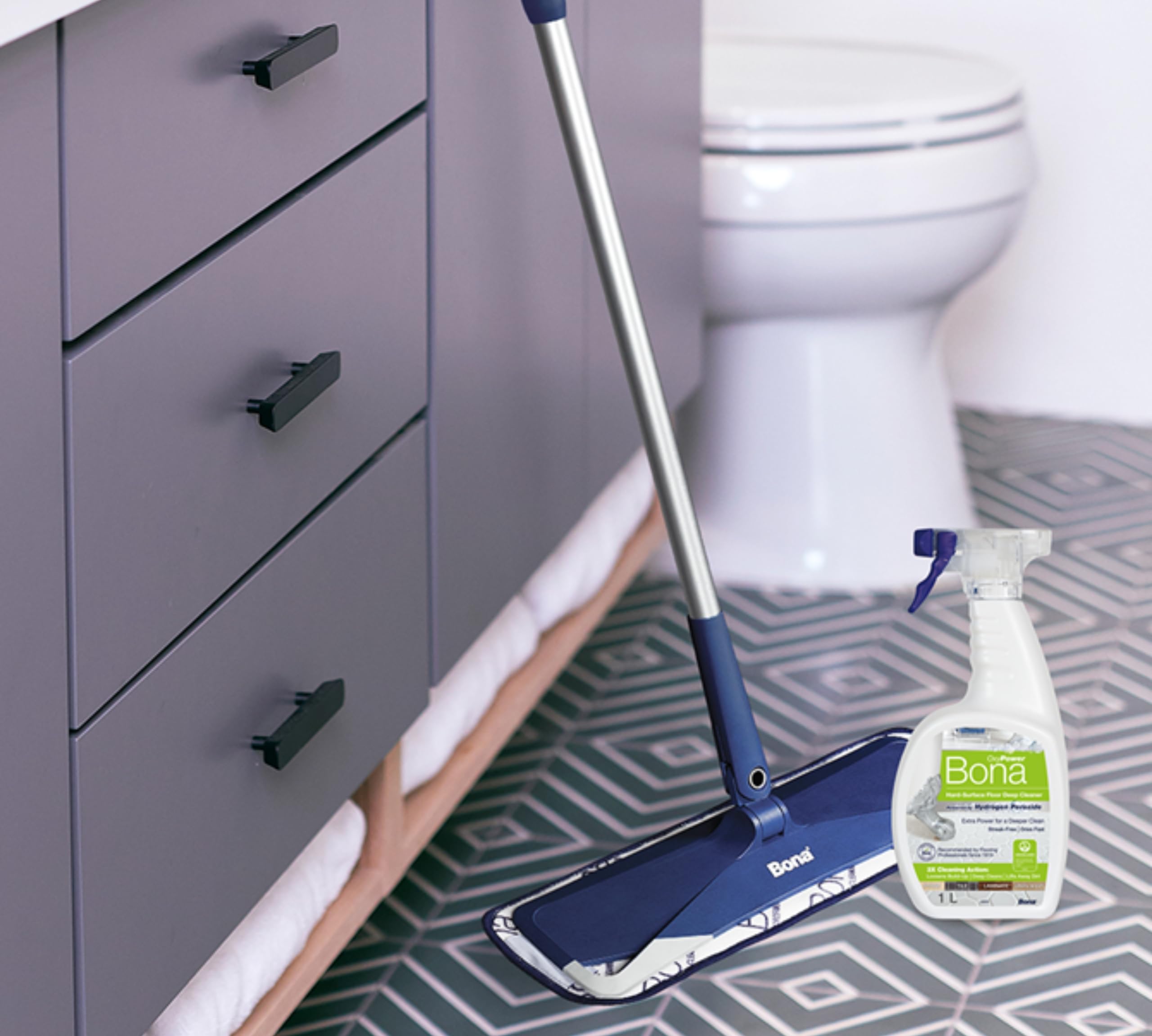 Bona OxyPower Hard-Surface Floor Cleaner Liquid - Deep Cleaning | 1 Litre | Streak Free 2