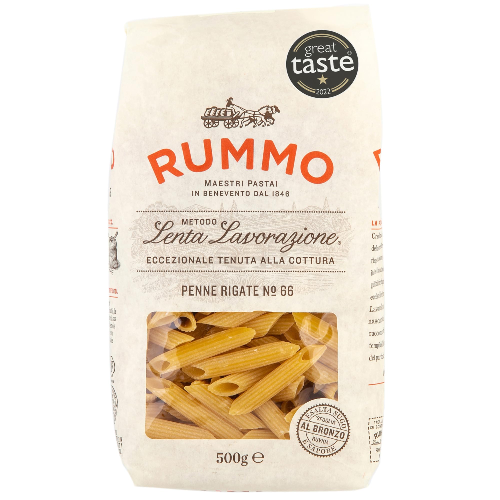 Rummo - Ridged Penne Rigate No.66 Pasta 500g