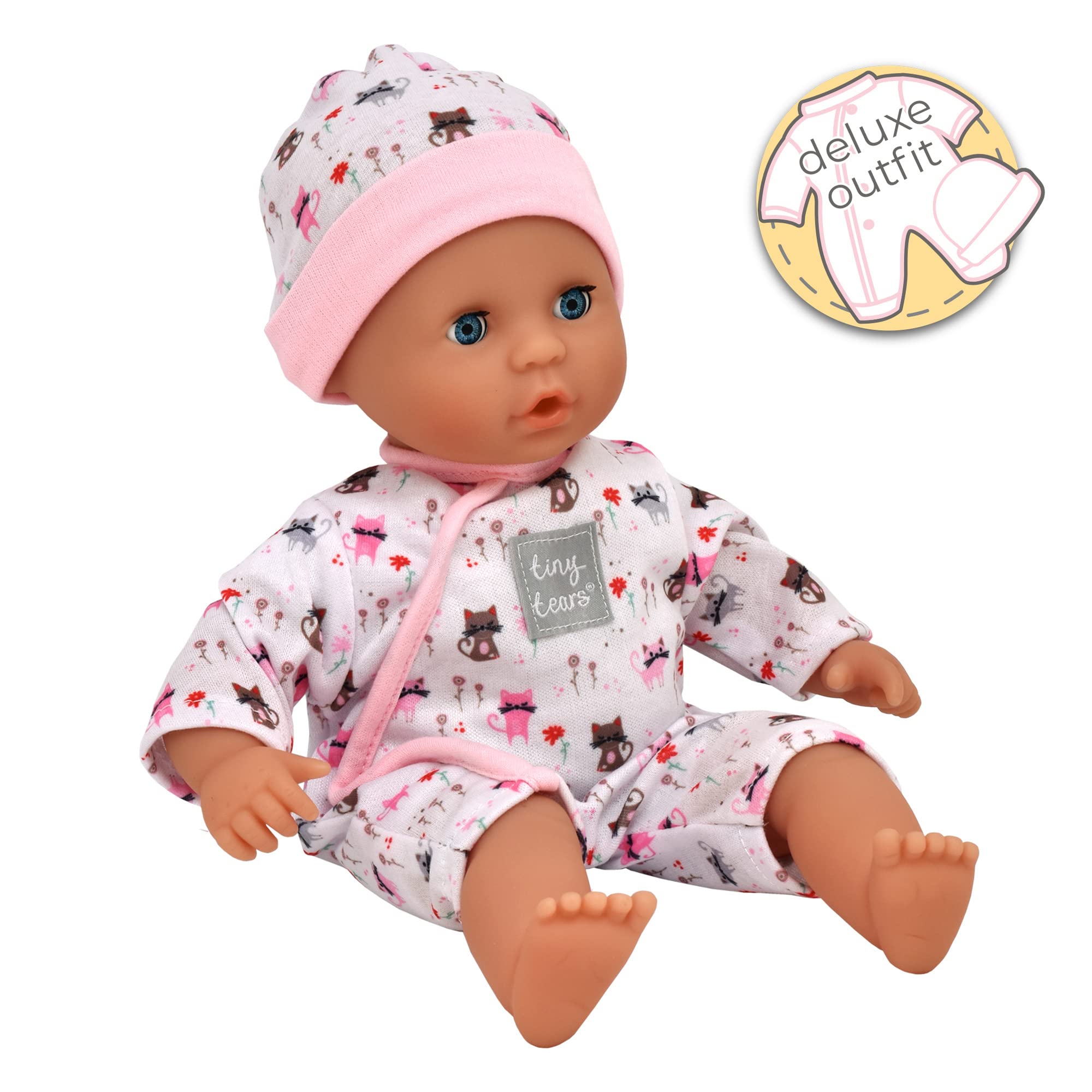 Tiny Tears Teeny Baby Doll - 30cm Soft Body with Sleeping Eyes & Deluxe Outfit 3