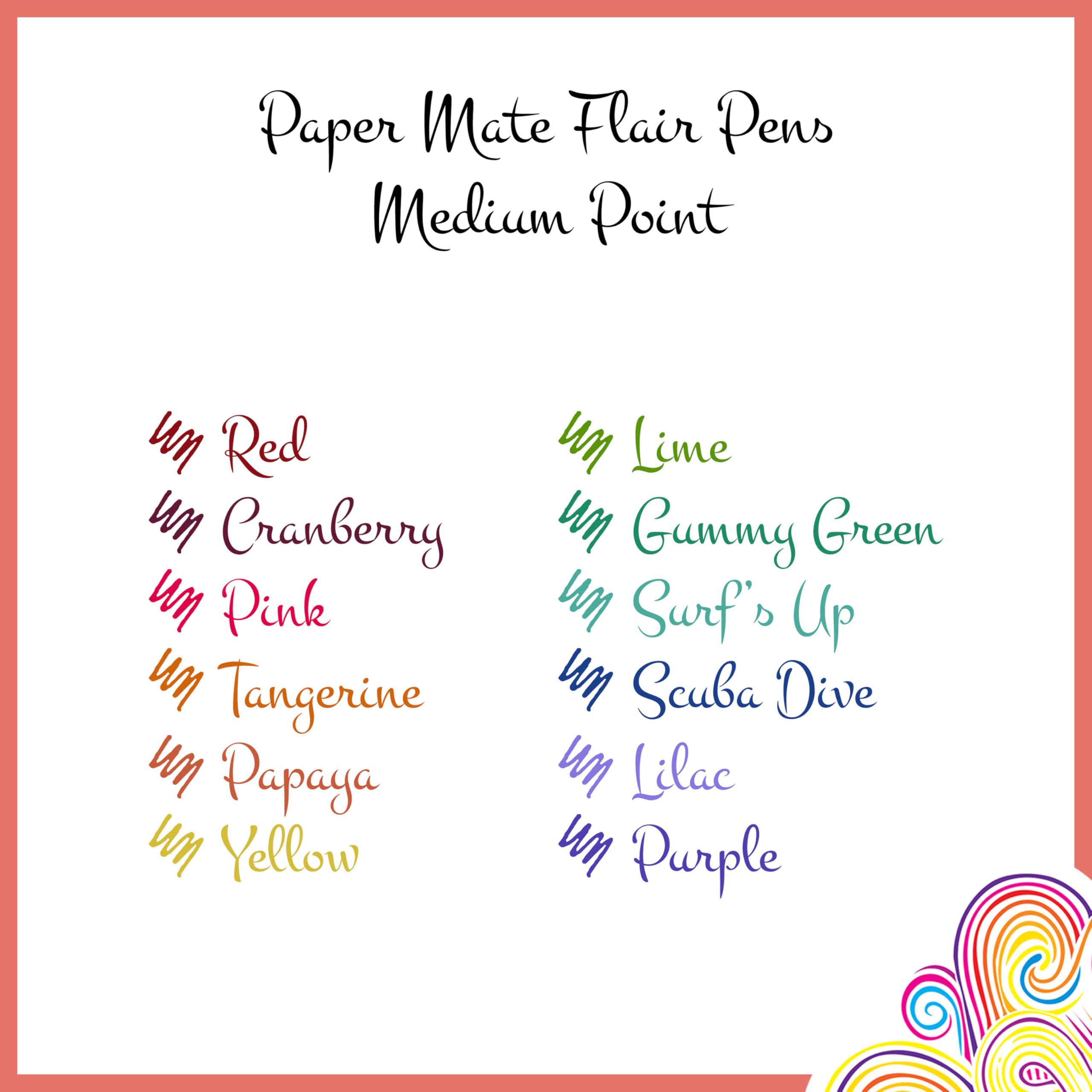 Paper Mate Flair Felt Tip Pens - Medium Point 0.7 mm | 12 Count Assorted Retro Colours | Smudge-Resistant Ink for Journalling & Colouring