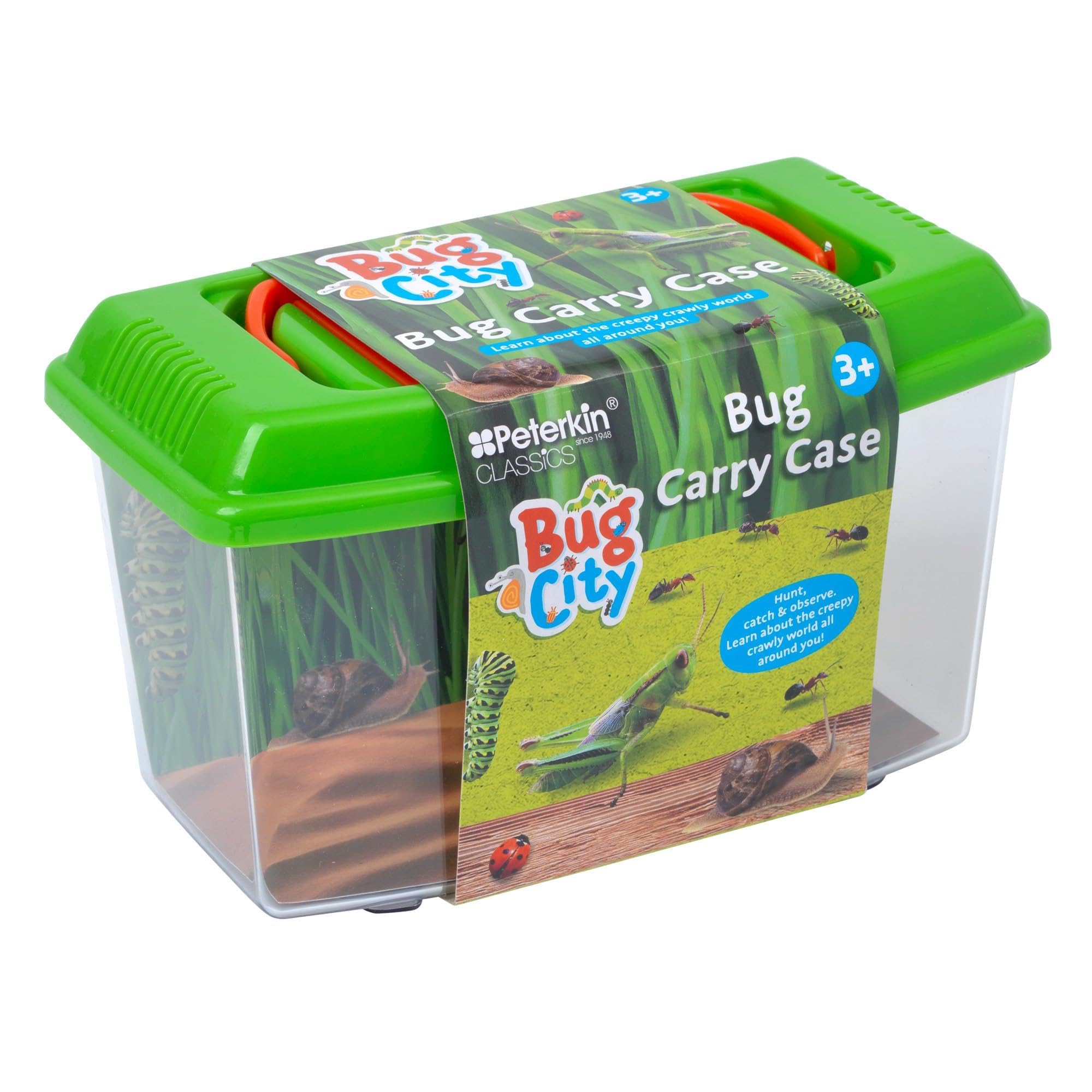 Peterkin Classics Bug City Bug Carry Case | Plastic | Unisex Children | Model 11834