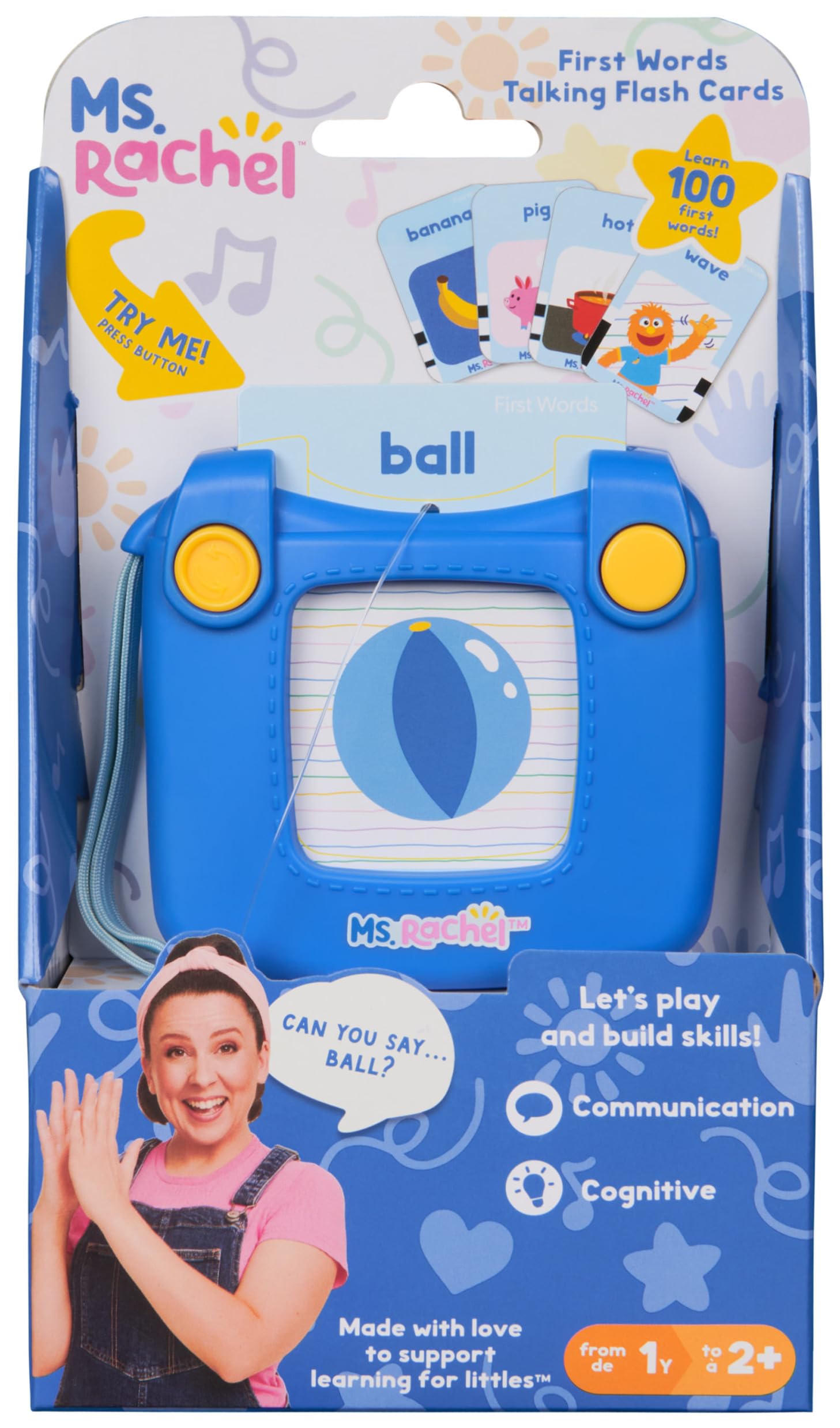 Ms. Rachel First Words Talking Flash Cards - Electronic Learning Reader for Toddlers 1-3 3