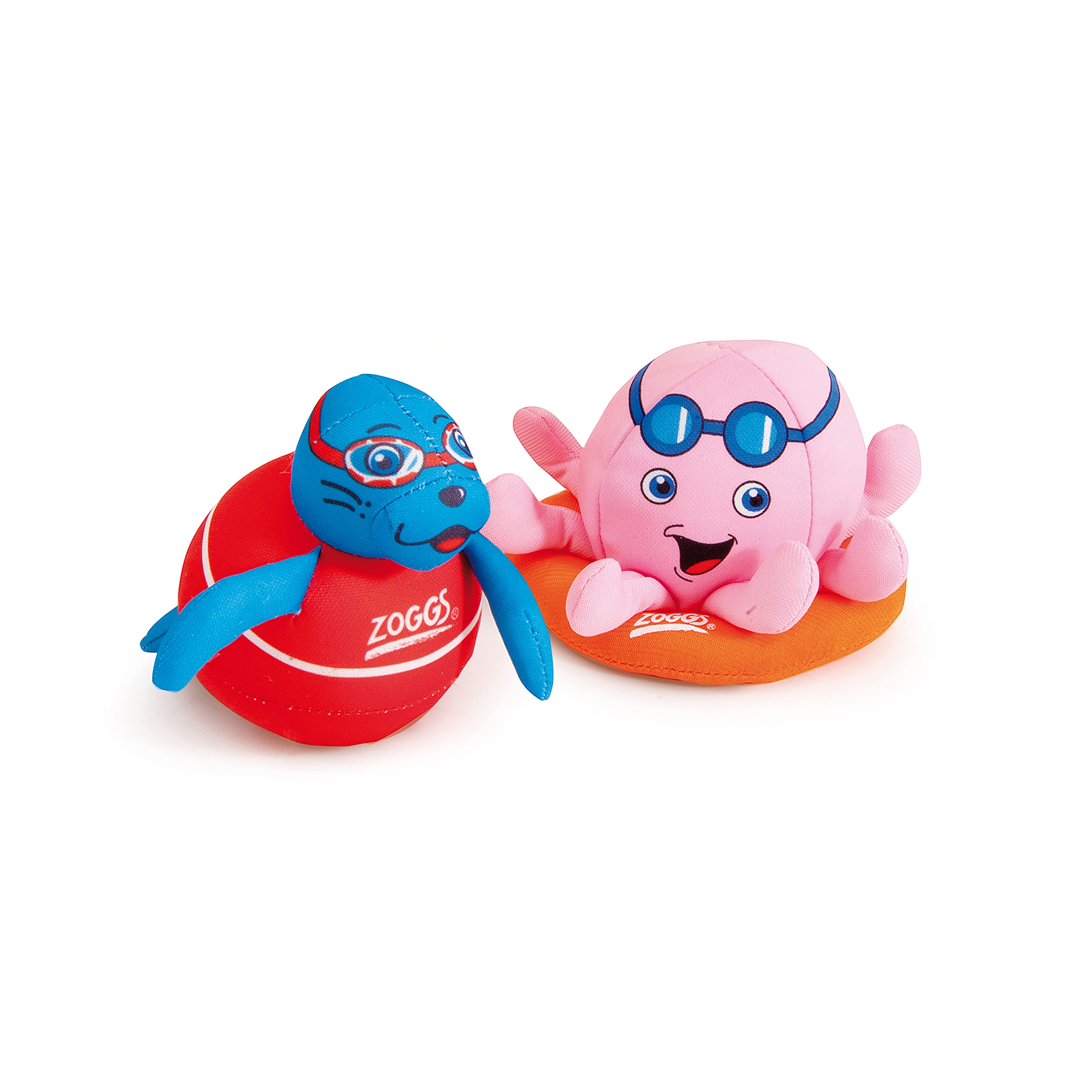 Zoggs Zoggy Soakers Sponge Toys - Set of 2 Fun Foam Characters | Ages 3 Months+