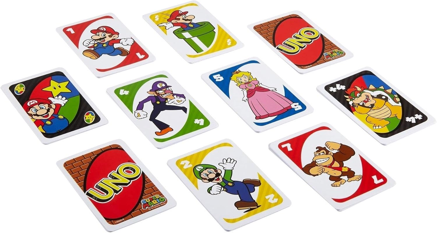 Mattel Games UNO Super Mario Card Game 3