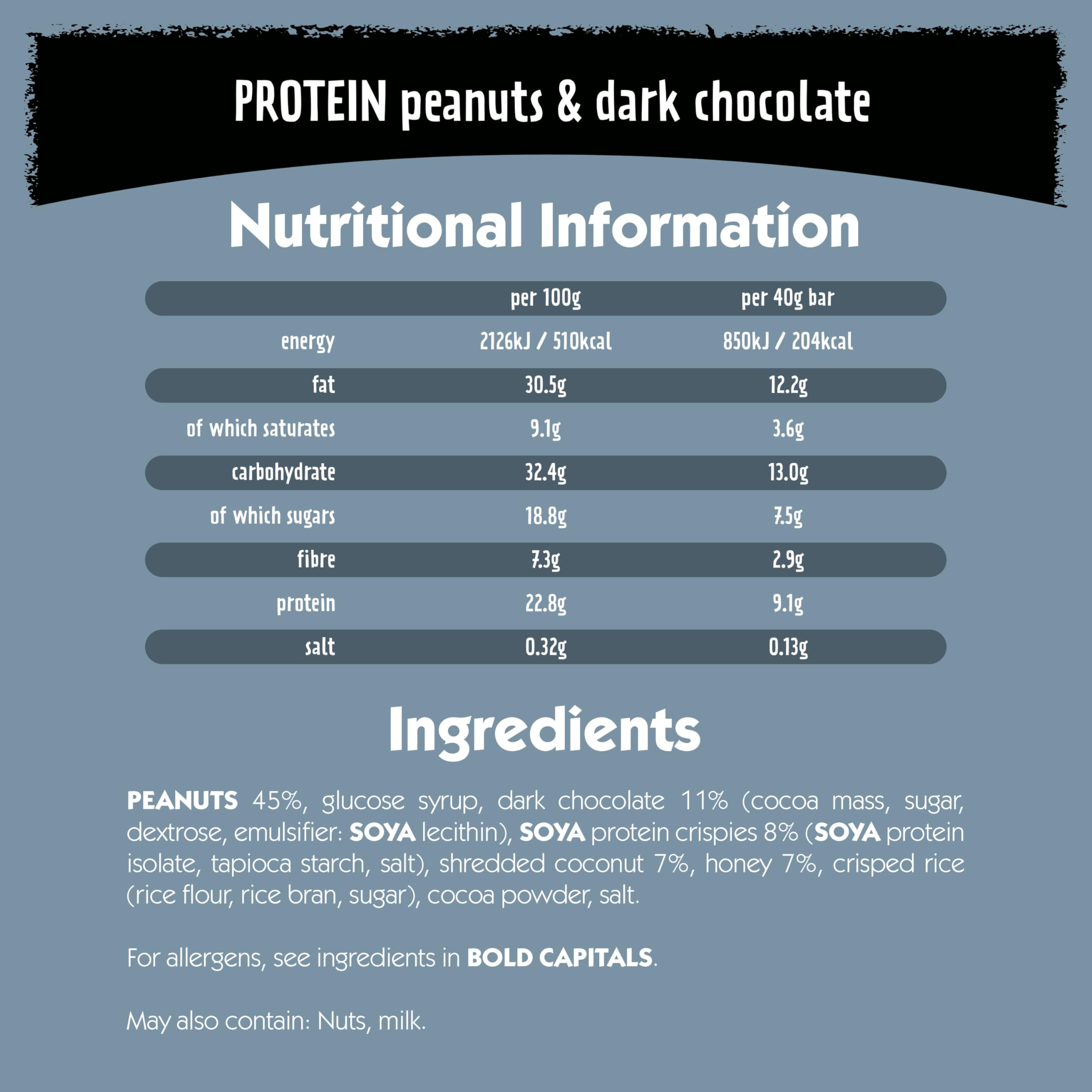 Eat Natural Protein Packed Energy Bars with Peanuts & Chocolate 3pk 120g