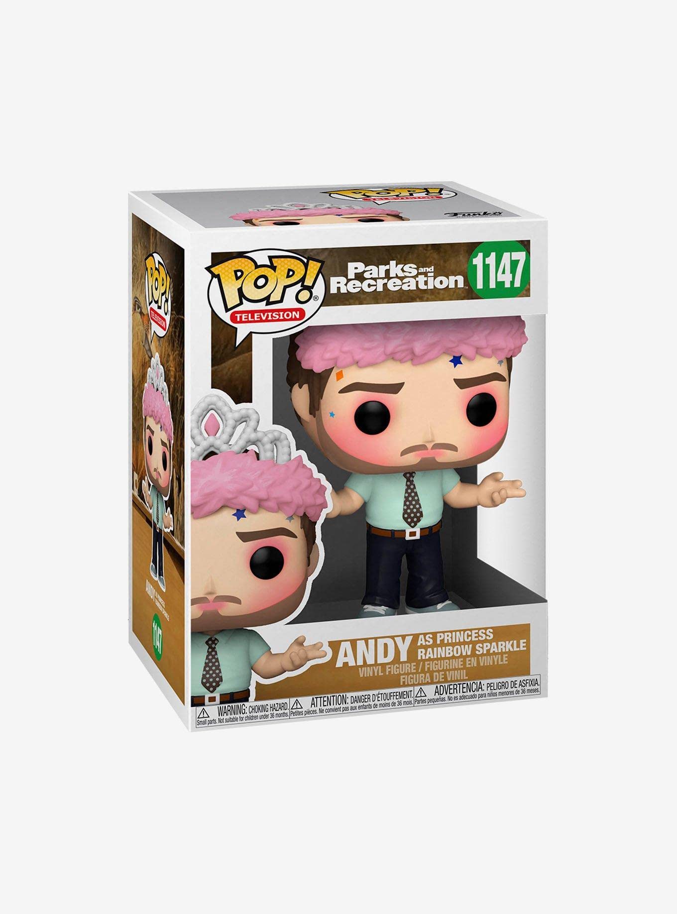 Funko Pop! TV: Parks and Recreation - Andy Dwyer as Princess Rainbow Sparkle Vinyl Figure