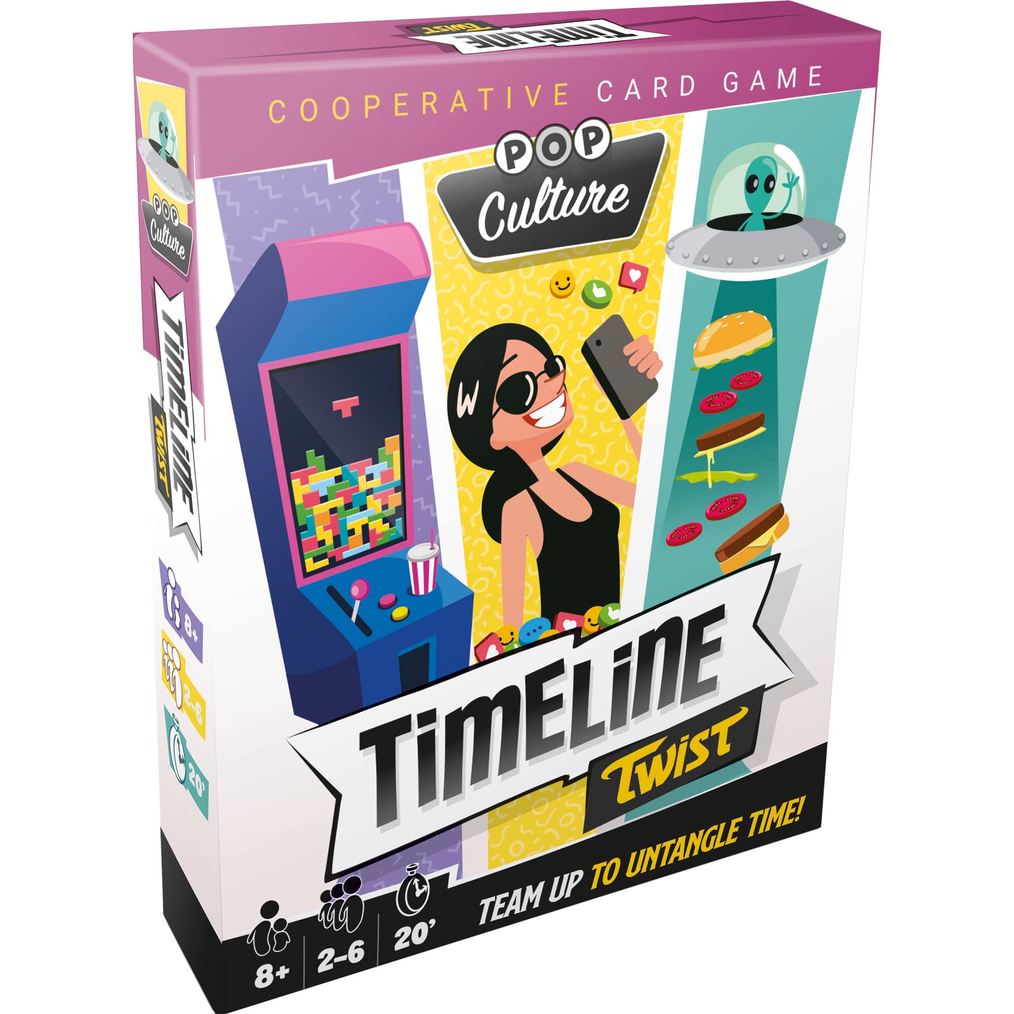 Zygomatic Timeline Twist: Pop Culture Card Game for 2-6 Players