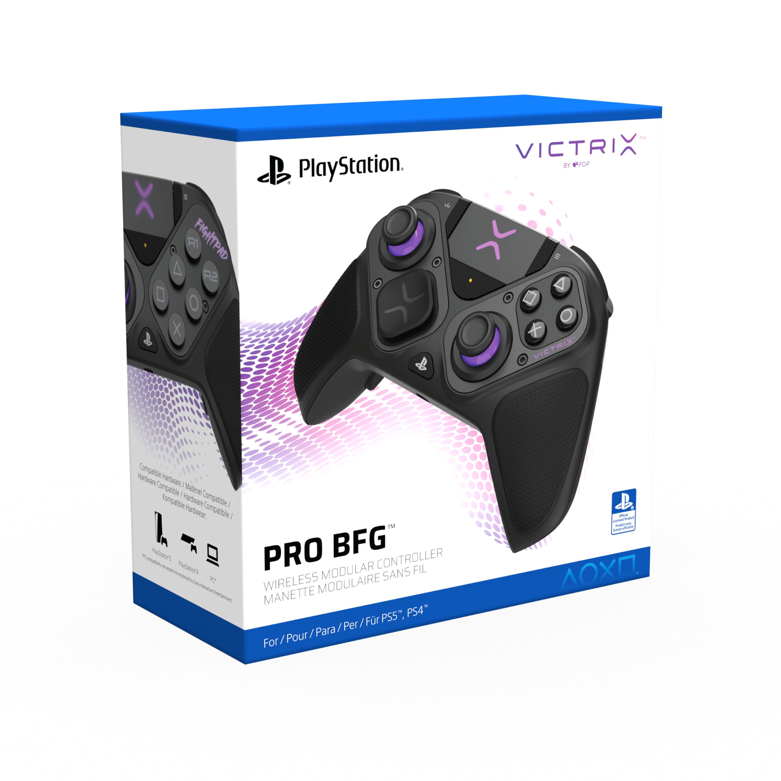 Victrix Pro BFG Wireless Controller for PS5, PS4, PC - Modular Gaming Gamepad with Customizable Back Buttons & Clutch Triggers 5