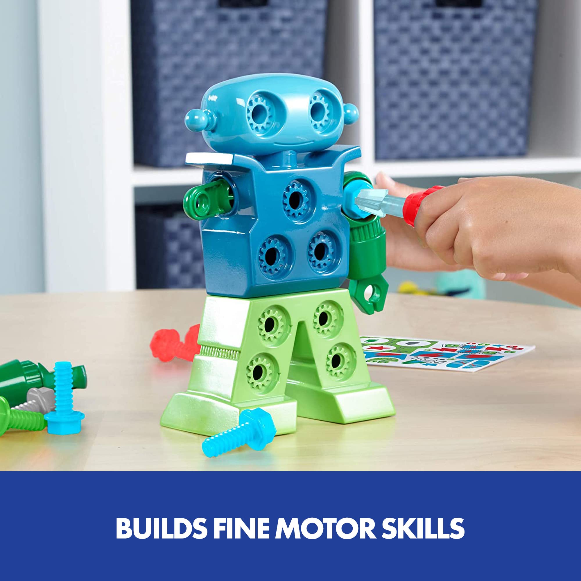Educational Insights Design & Drill Robot Building Set - STEM Learning, Fine Motor Skills | Ages 3+