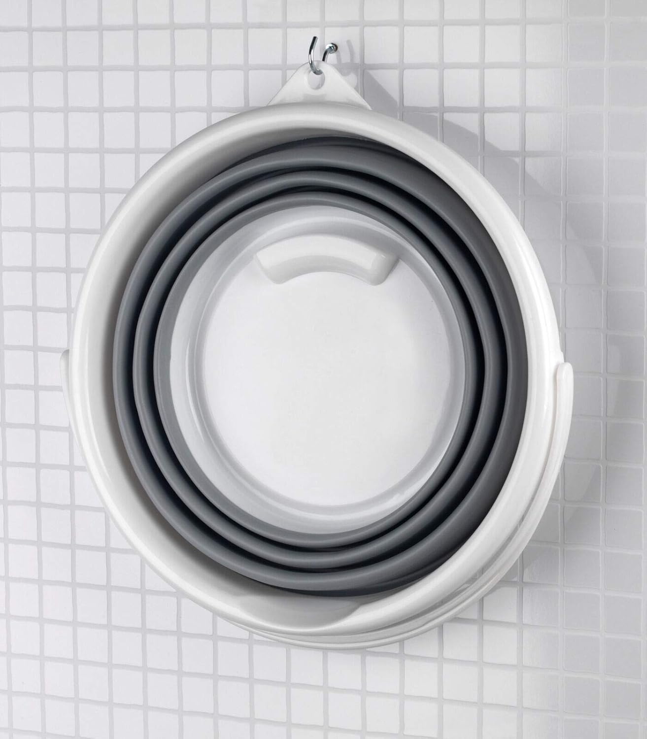 Beldray - Collapsible Bucket 10 Litre Foldable Storage Bucket Grey 6