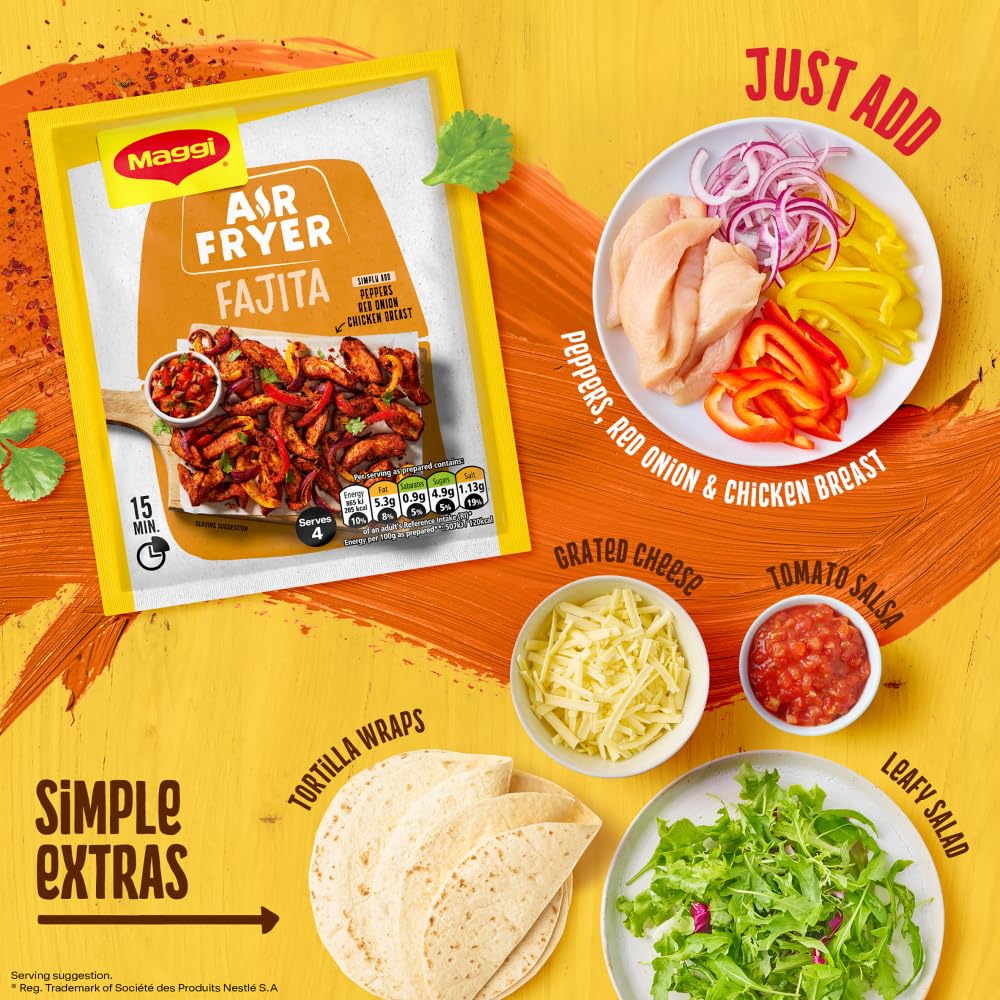 MAGGI - Air Fryer Fajita Herbs and Spices Recipe Mix 27g