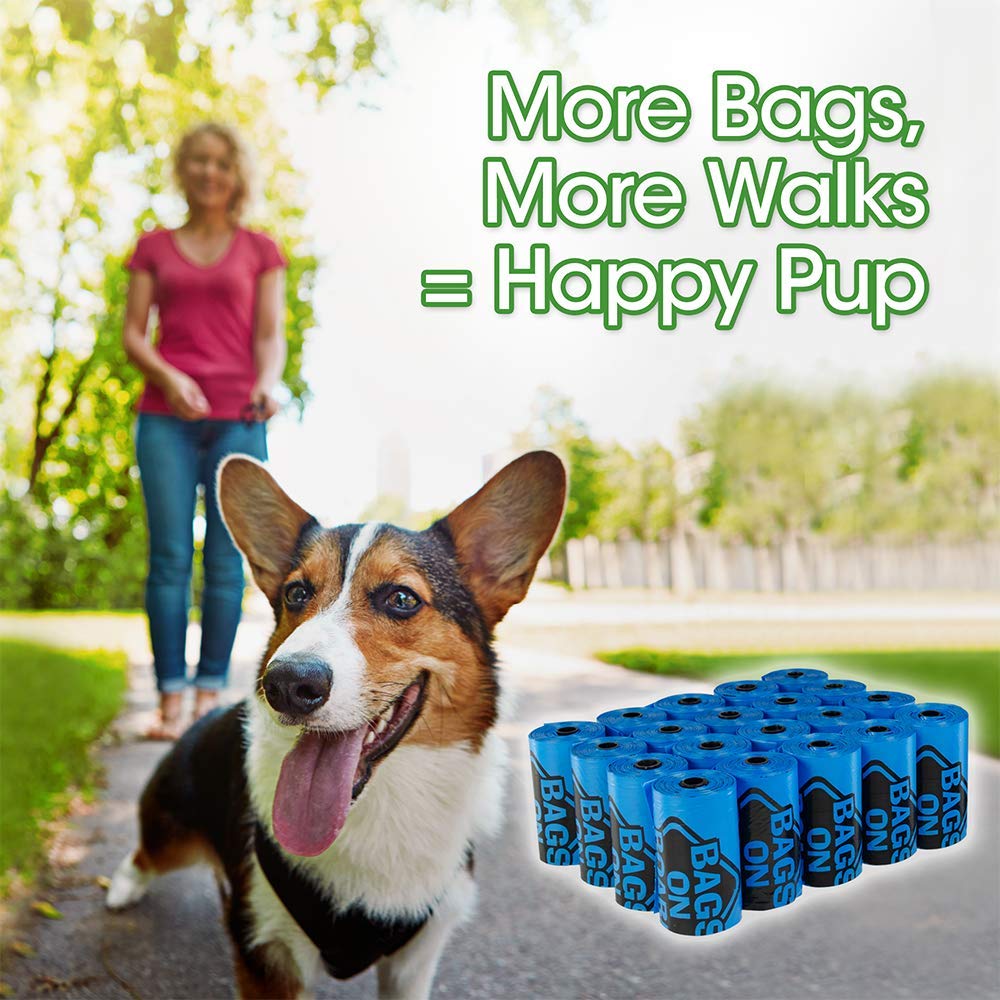 Bags on Board Strong Leak Proof Dog Poop Pick-up Bags - 315 Count, Blue, 9x14 Inches 6