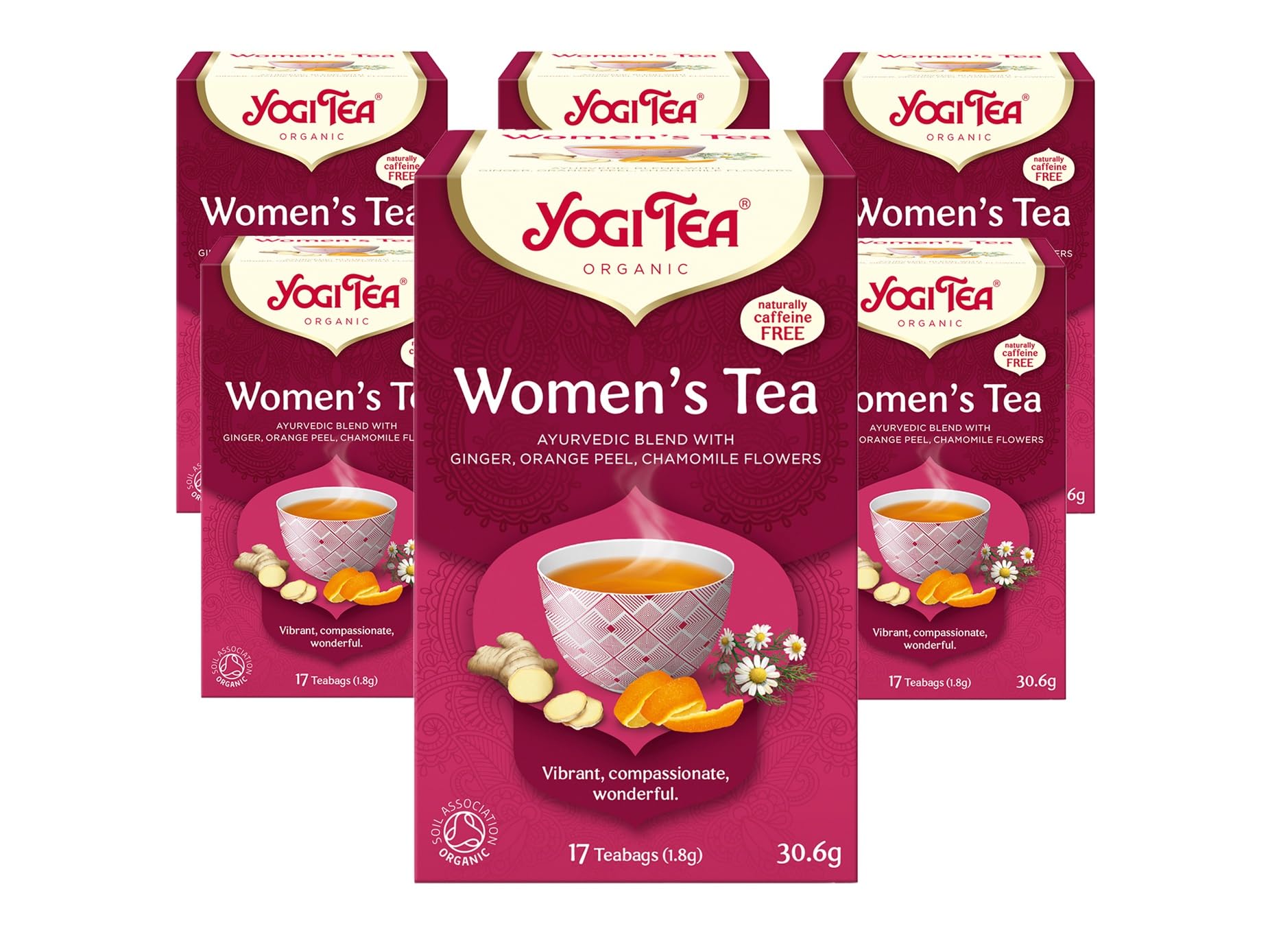 YOGI TEA - Women's Tea Organic Herbal Tea, Caffeine Free, Ginger Orange Peel Chamomile Blend, 102 Tea Bags (6 Packs) 7