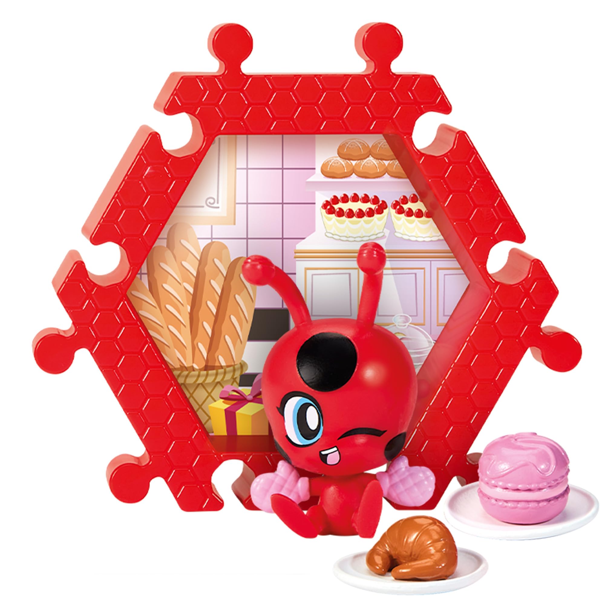 Bandai Miraculous Shack Stack Surprise - Ladybug & Cat Noir Chibi Figure with Accessories 3